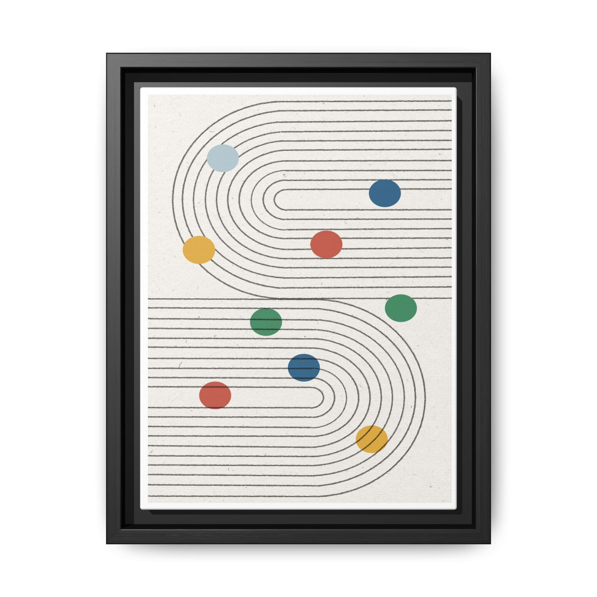 Retro Orbit Pathways - Framed