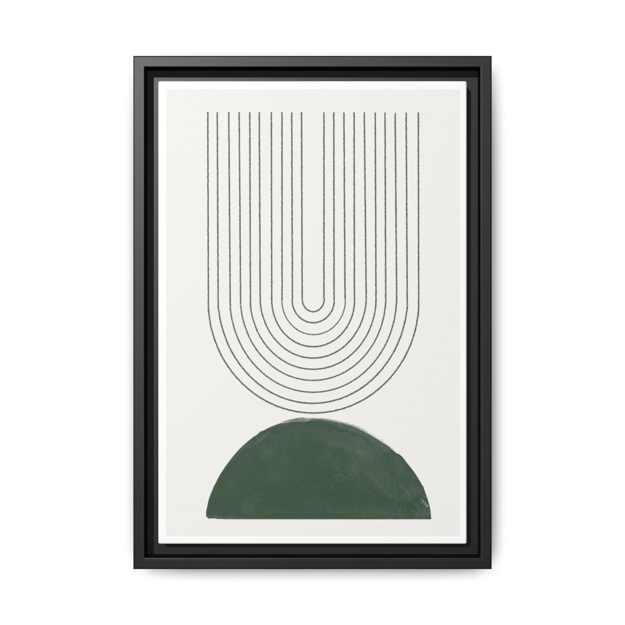 Emerald Echo Pathways - Framed
