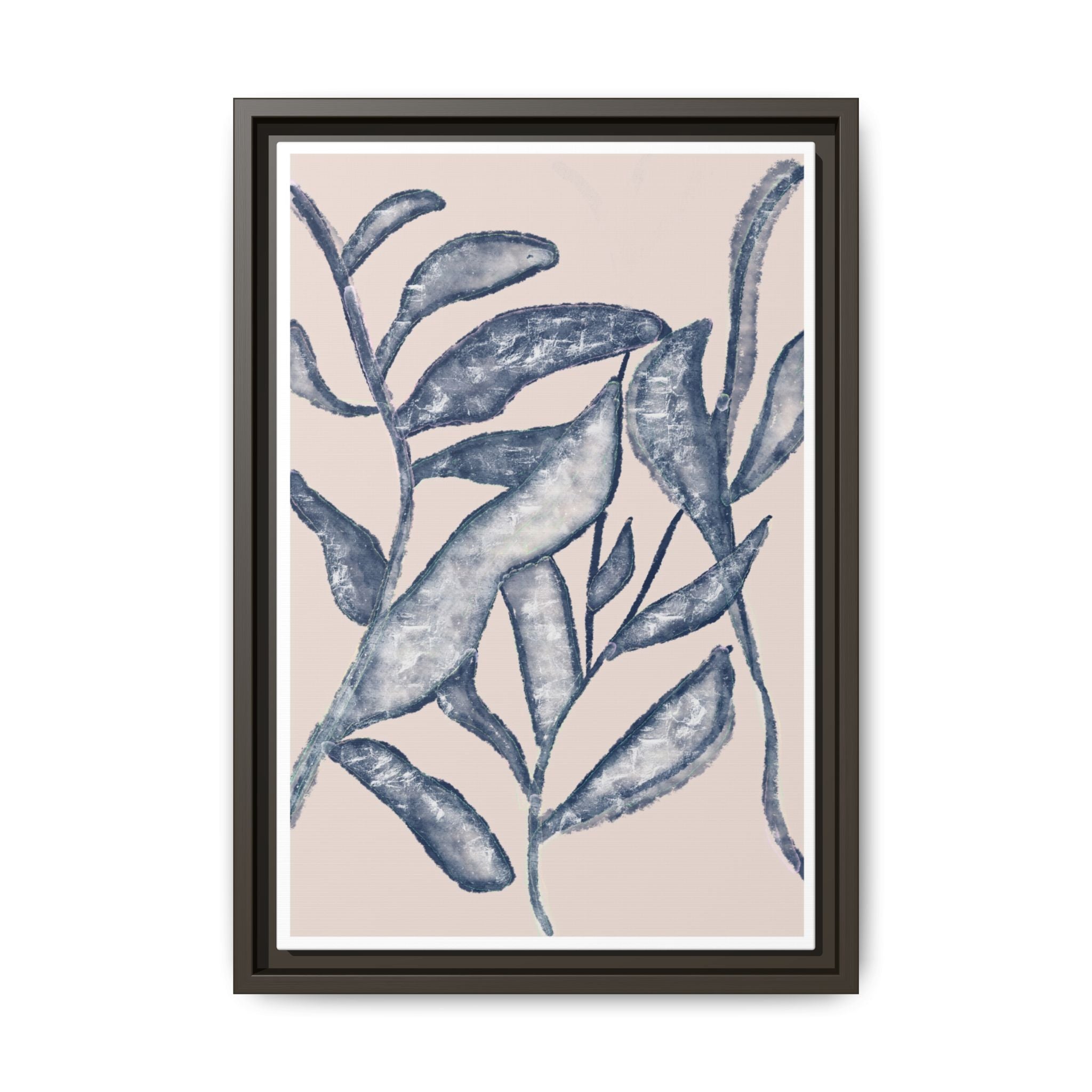 Moonlit Botanical Veil - Framed
