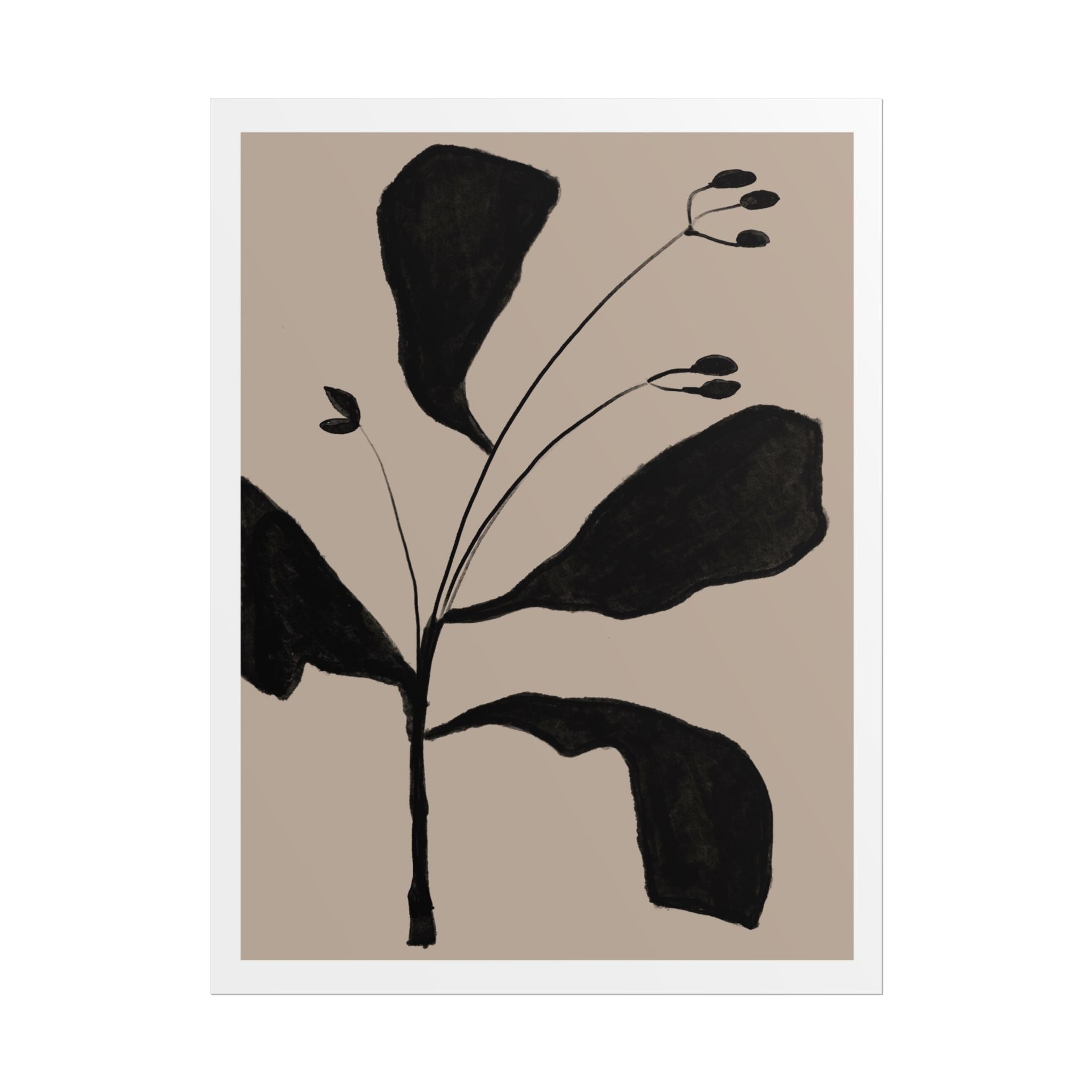 Noir Botanical Silence - Poster