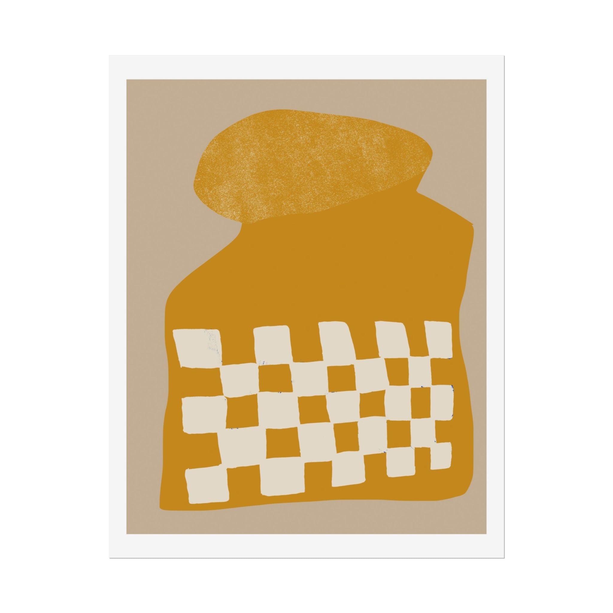 Golden Mosaic Bloom - Poster