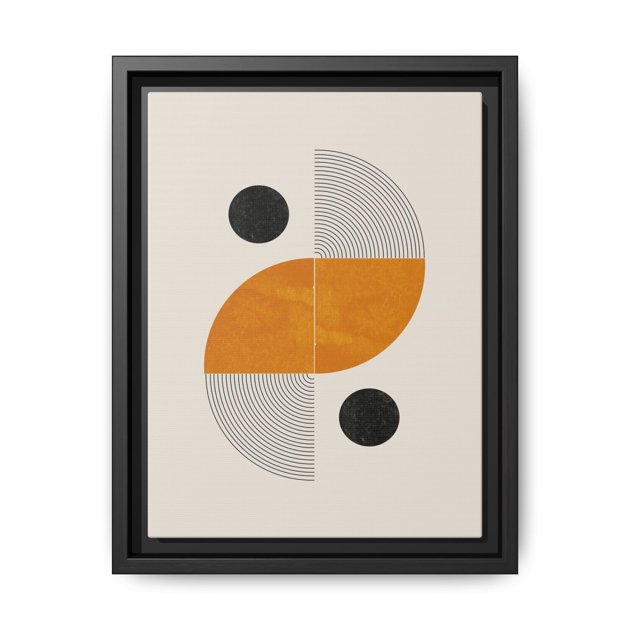 Amber Orbit Balance - Framed