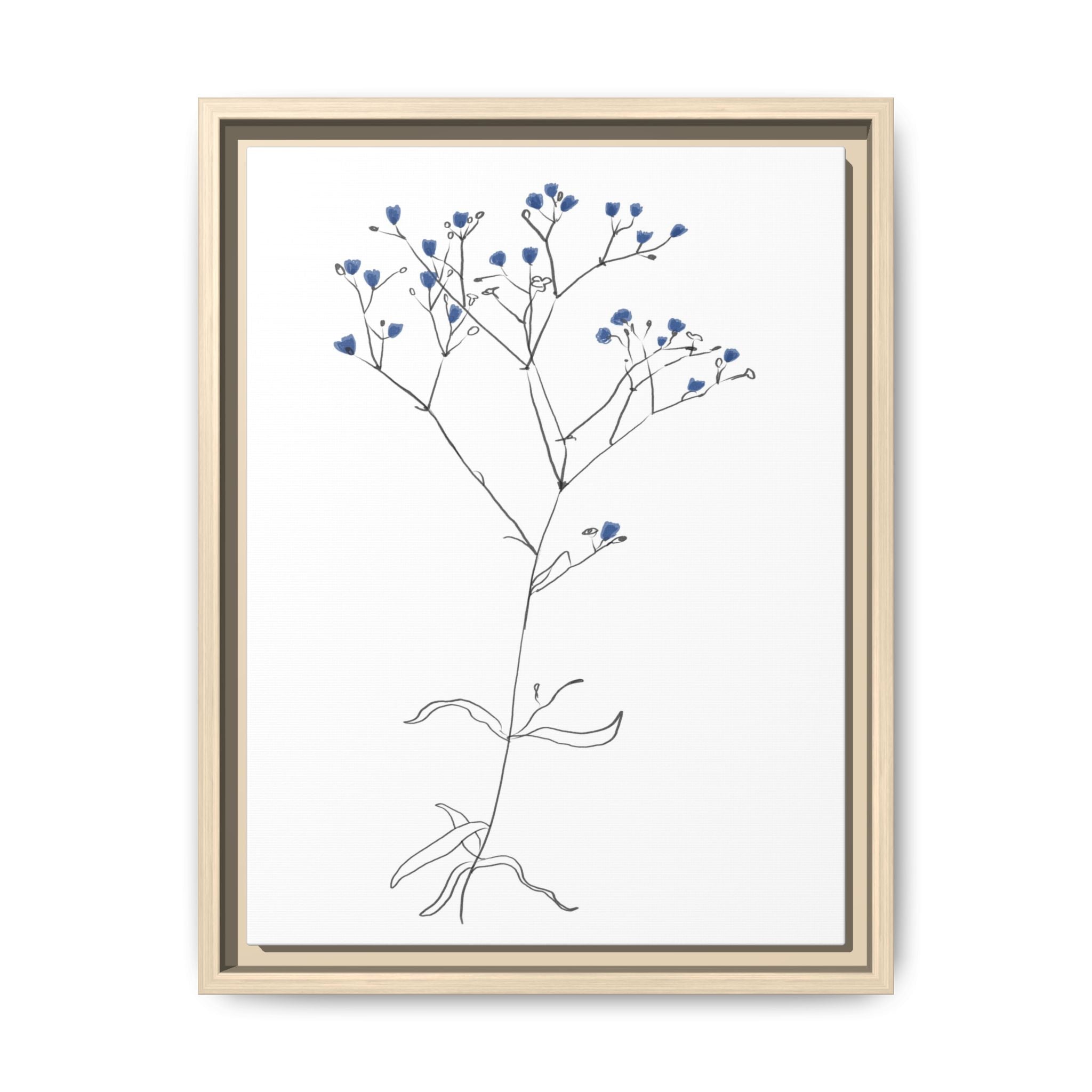 Blue Meadow Whisper - Framed