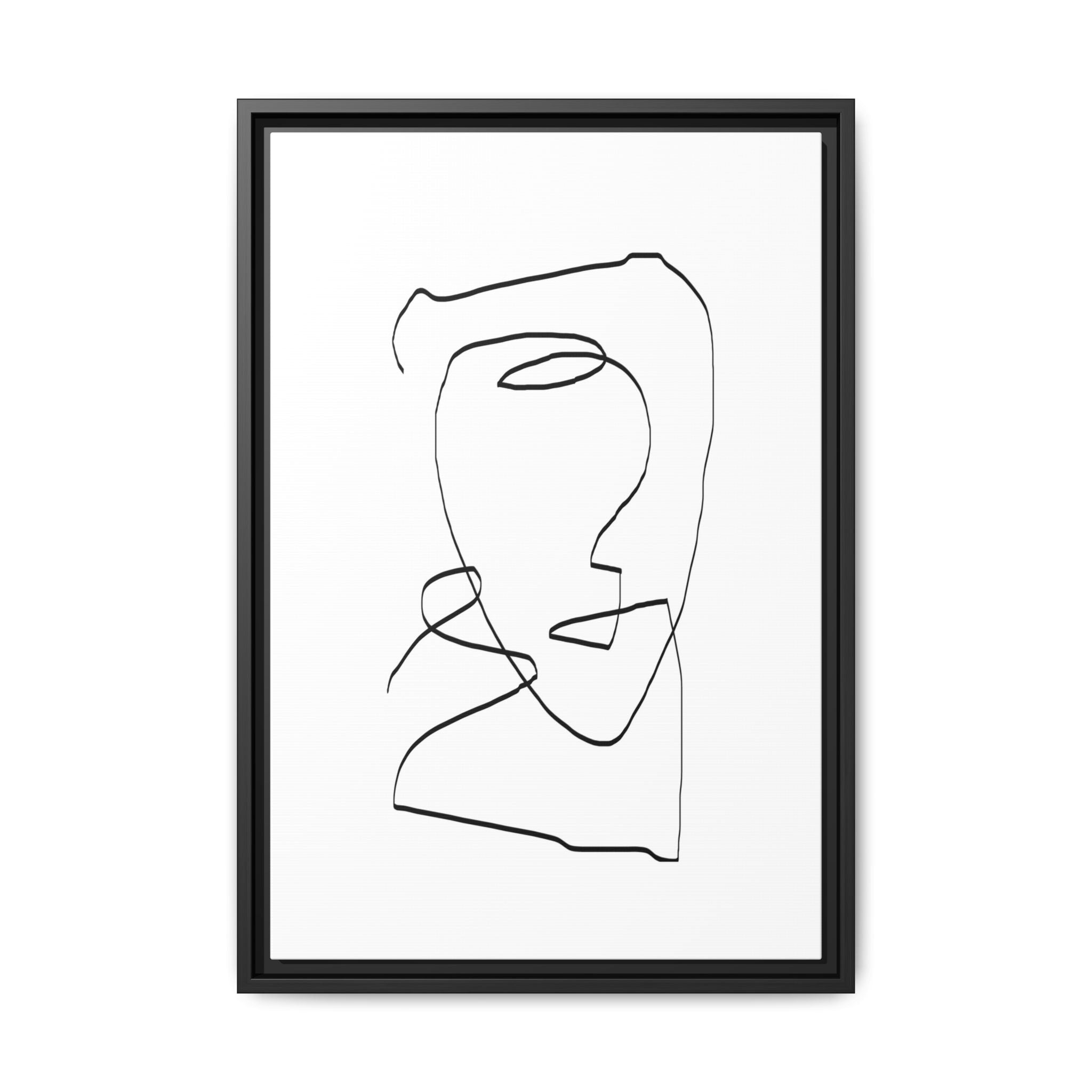 Silent Contour Reverie - Framed