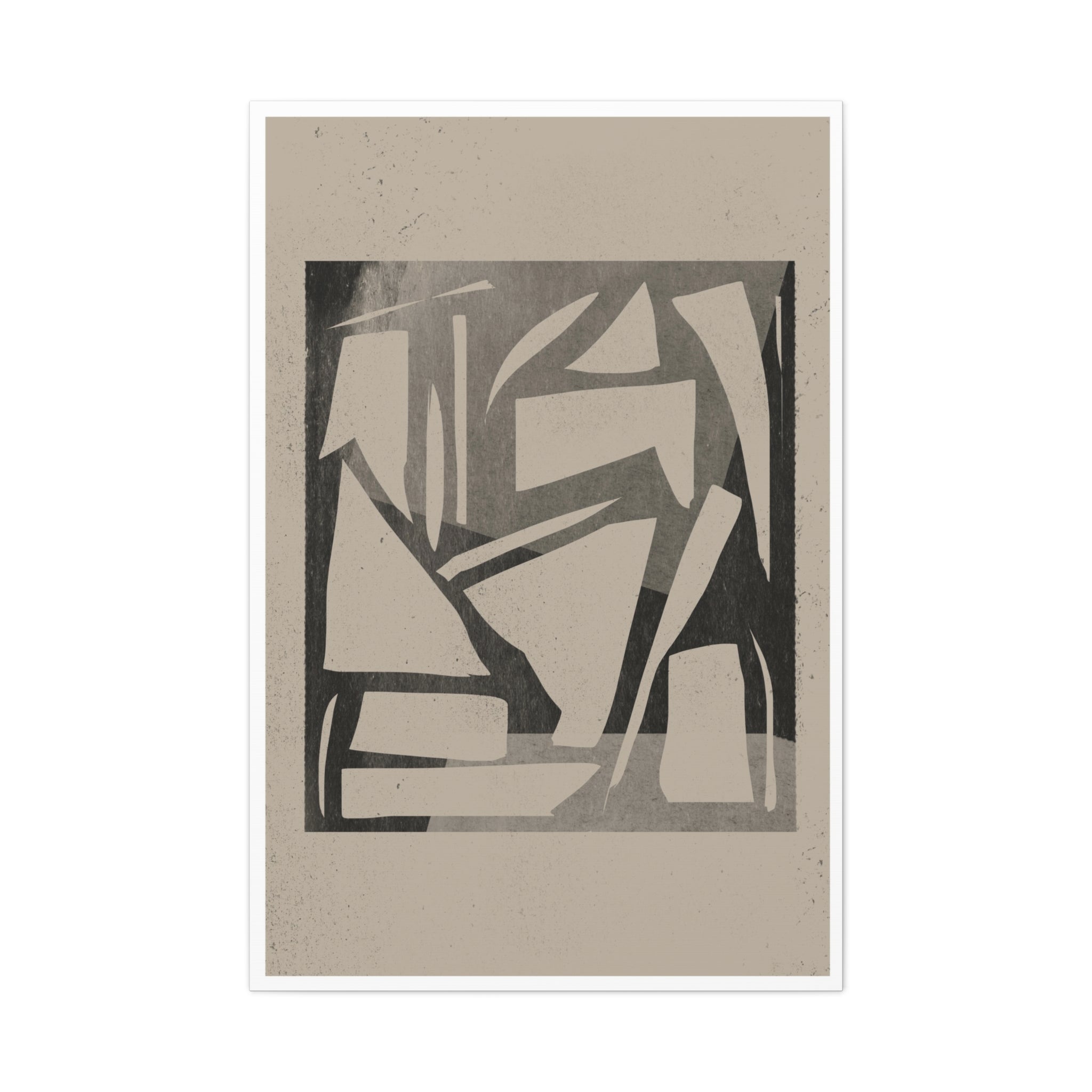 Shadow Fragment Rhythm Study - Canvas