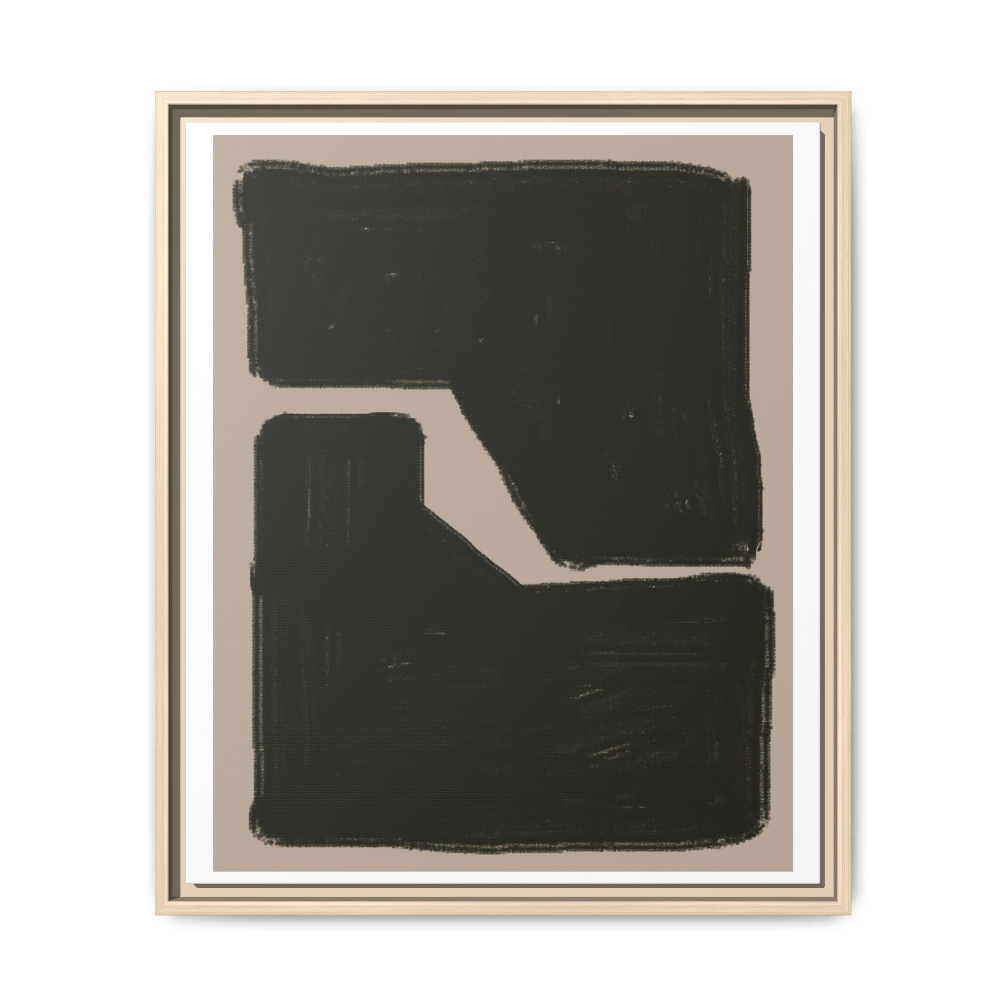 Midnight Geometry Passage - Framed