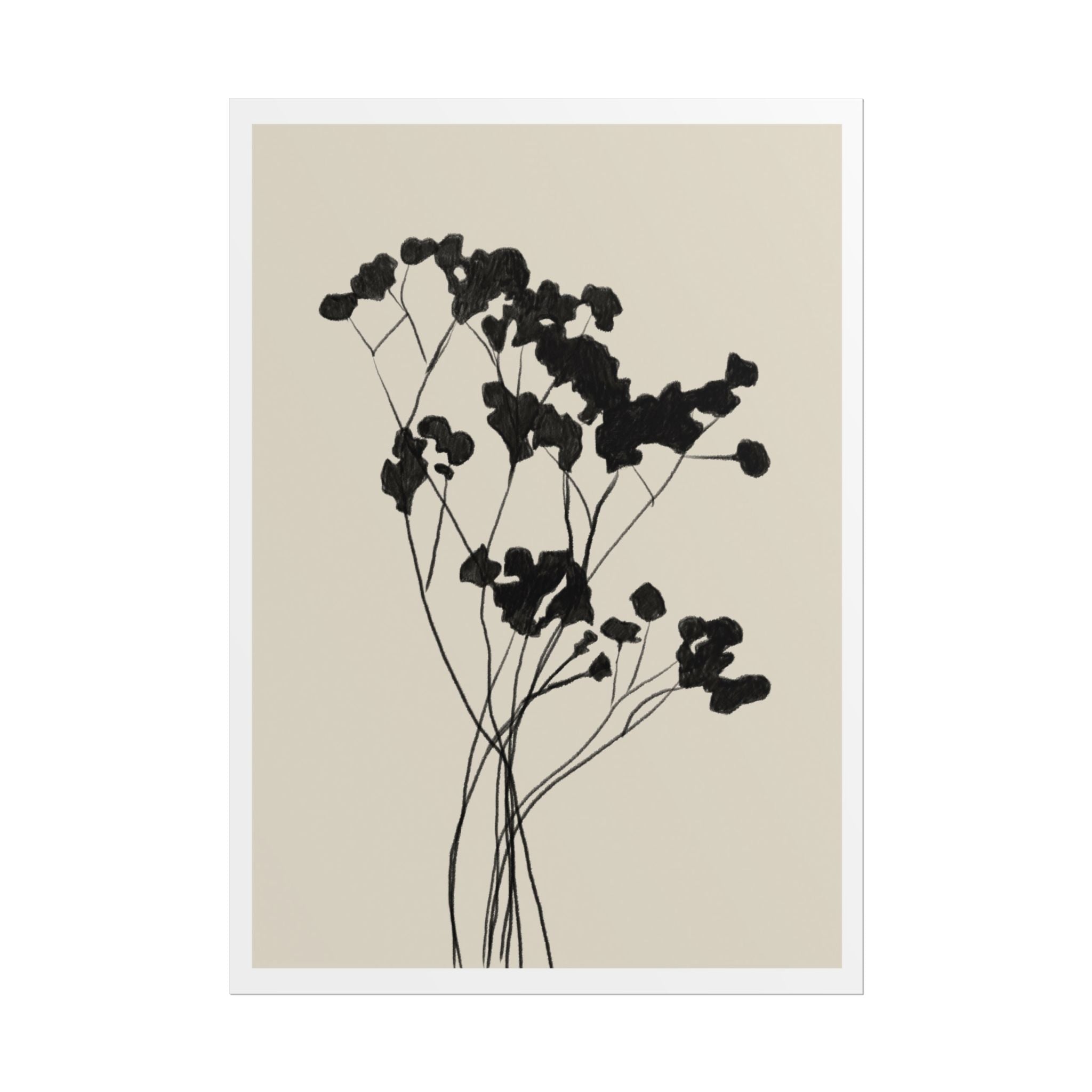 Velvet Bloom Silhouettes - Poster