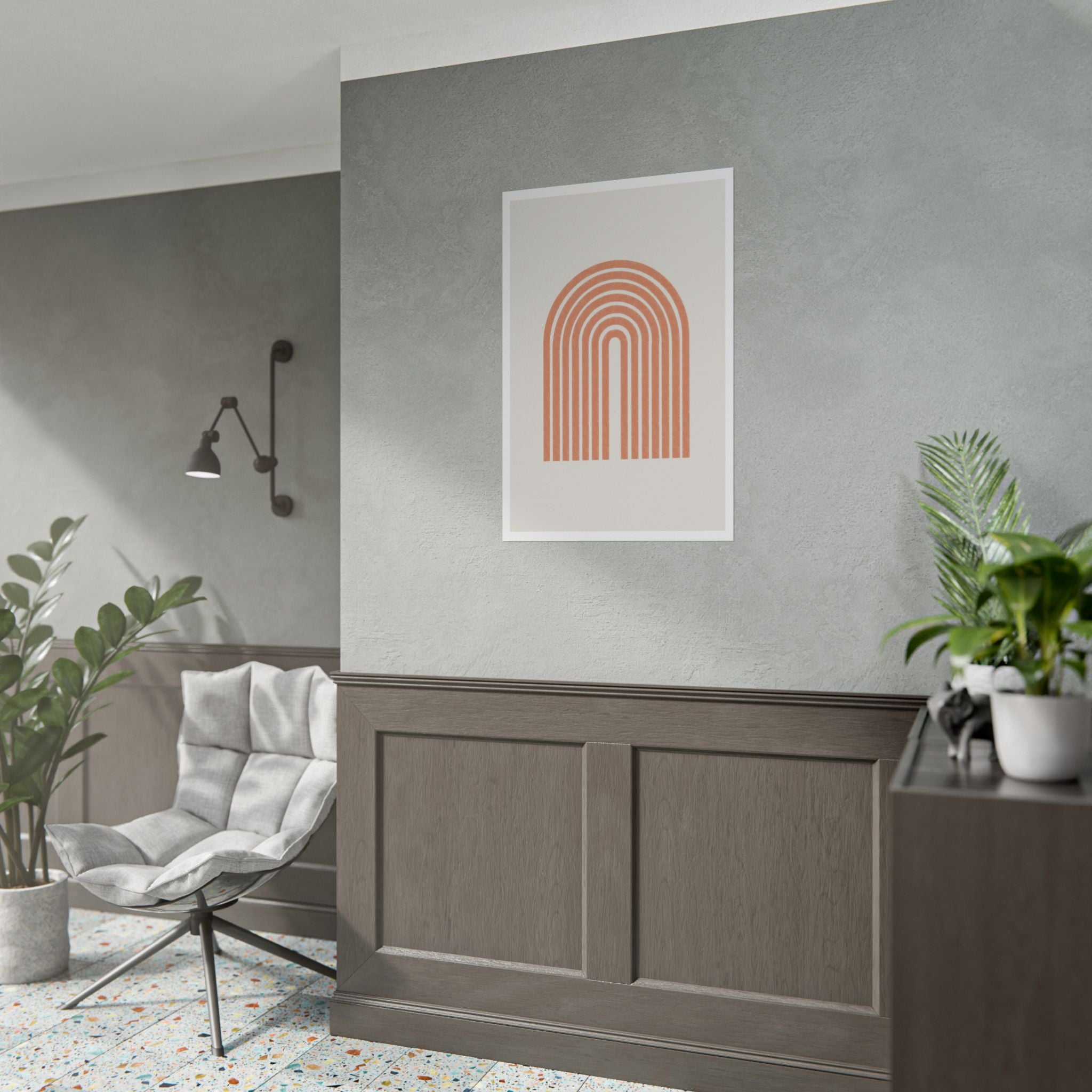 Terracotta Arc Whisper - Poster