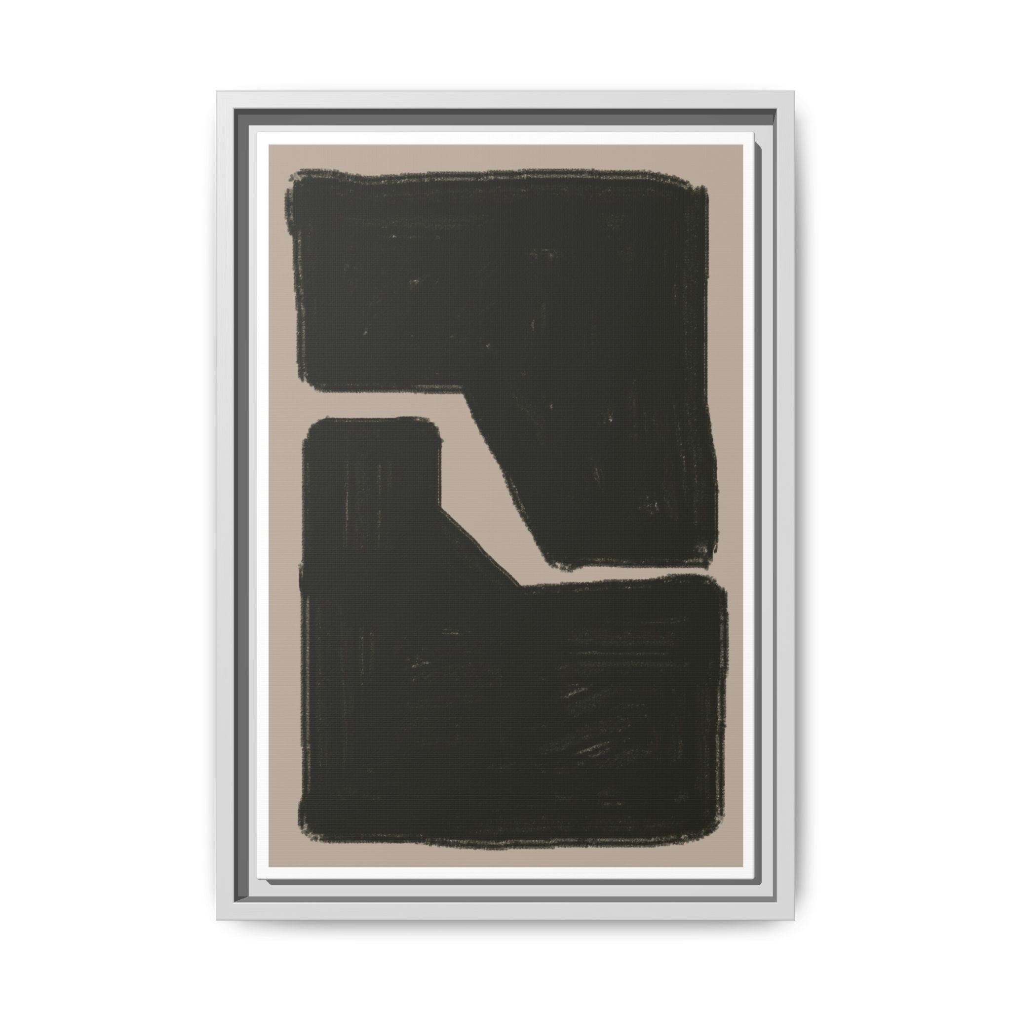 Midnight Geometry Passage - Framed