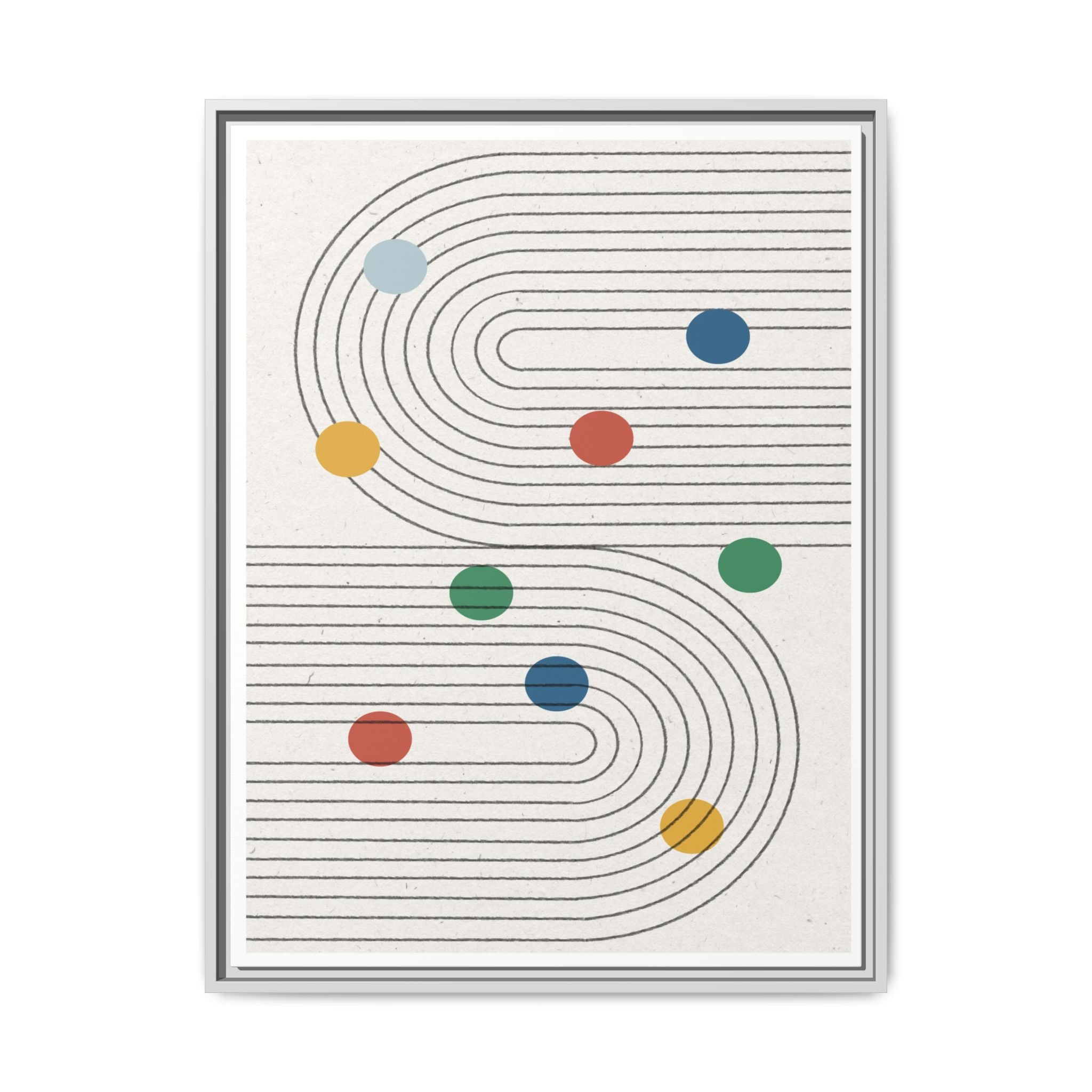 Retro Orbit Pathways - Framed