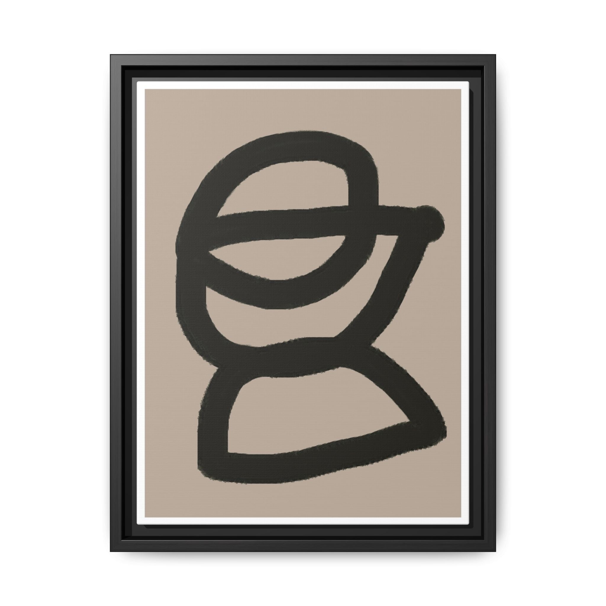 Noir Orbit Silhouette - Framed