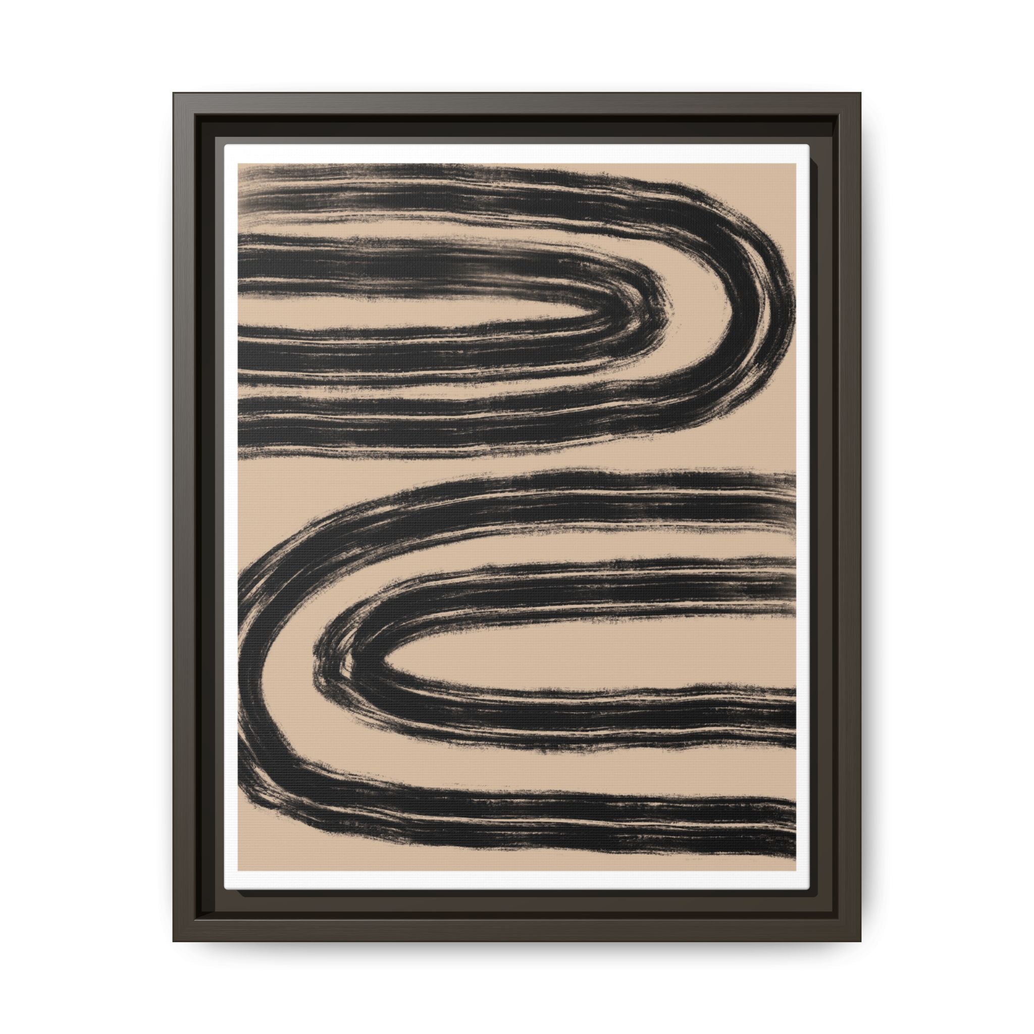 Midnight Current Echoes - Framed