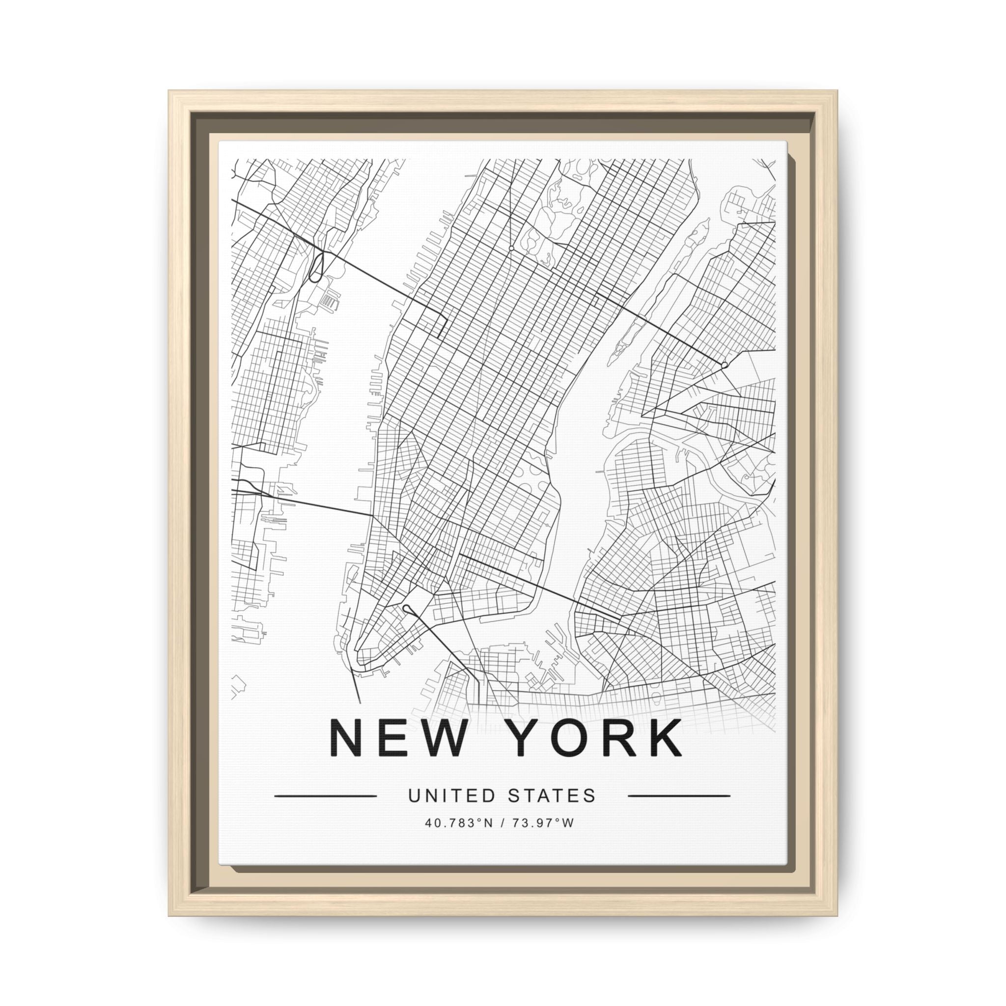 Metropolitan Gridline Reverie - Framed