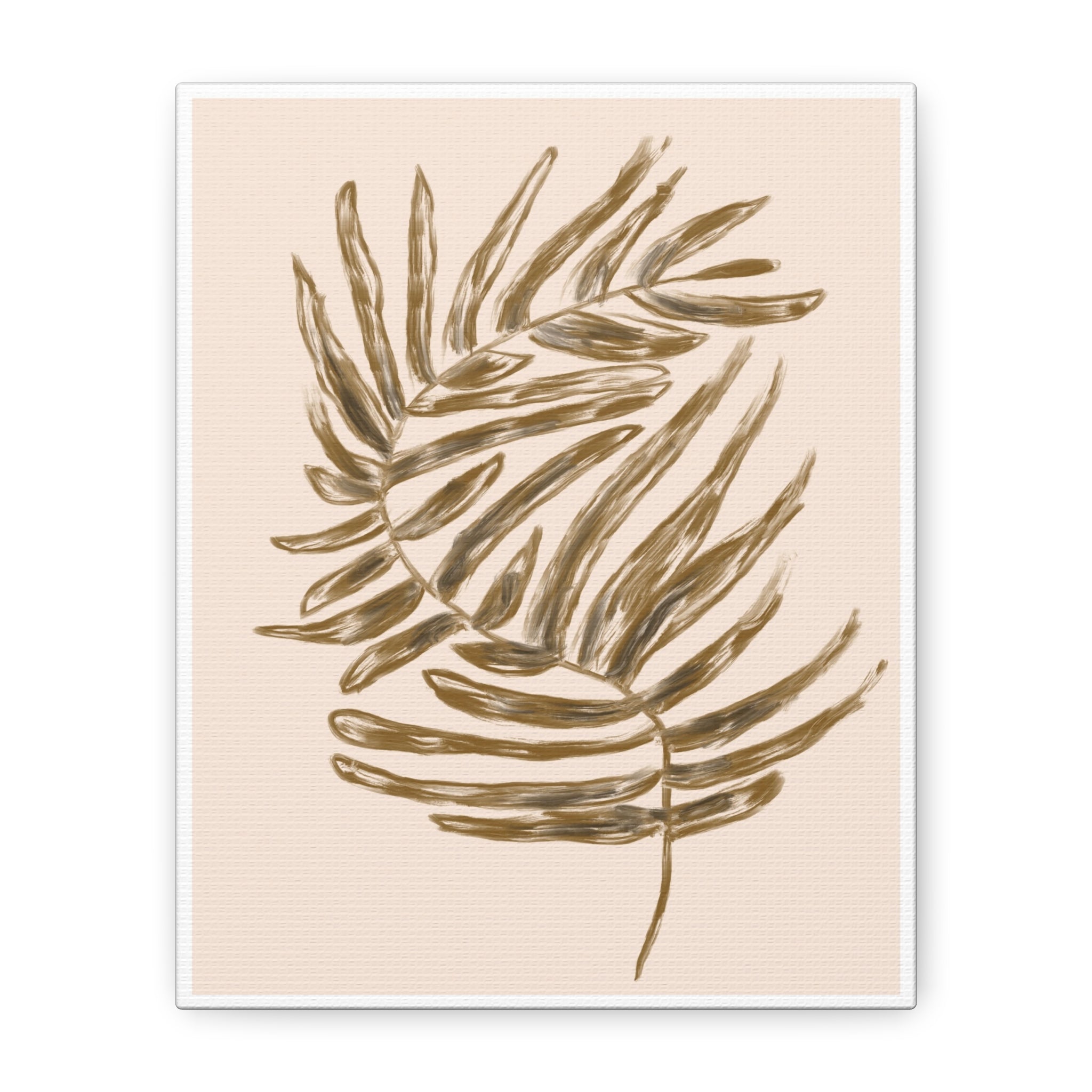 Golden Frond Reverie - Canvas