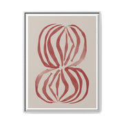 Crimson Petal Echoes - Framed