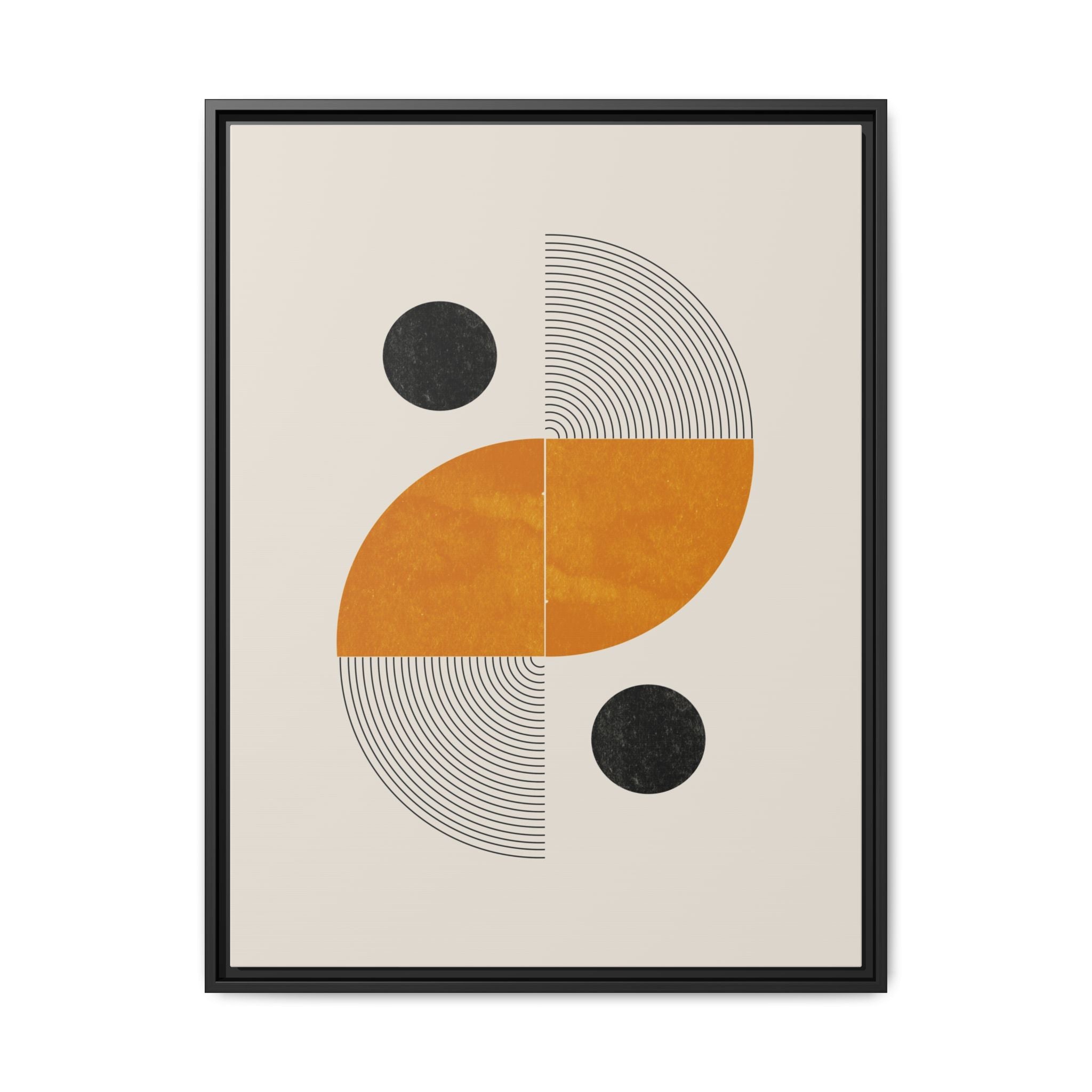 Amber Orbit Balance - Framed