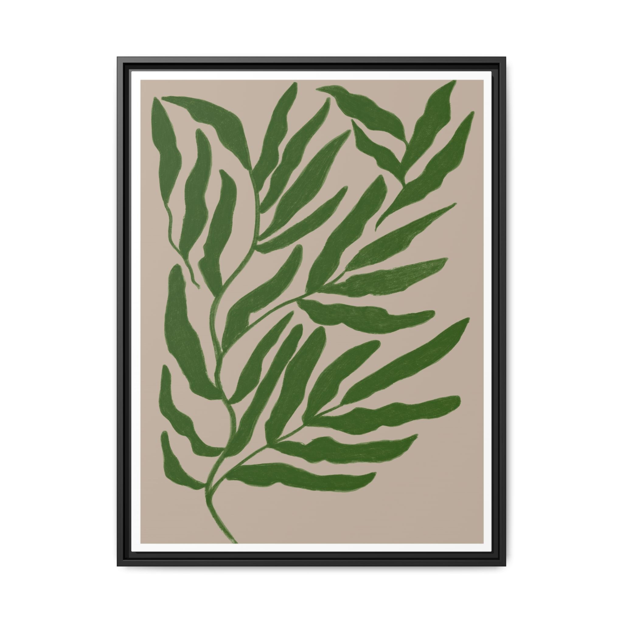 Emerald Canopy Drift - Framed