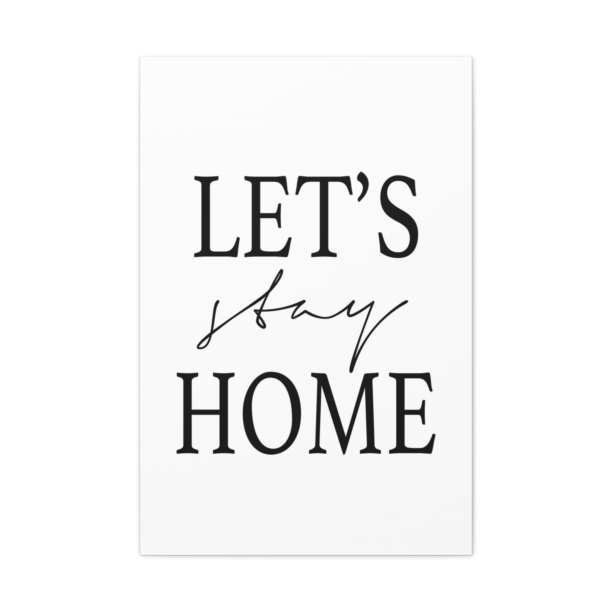 Gentle Haven Typography Glow - Canvas