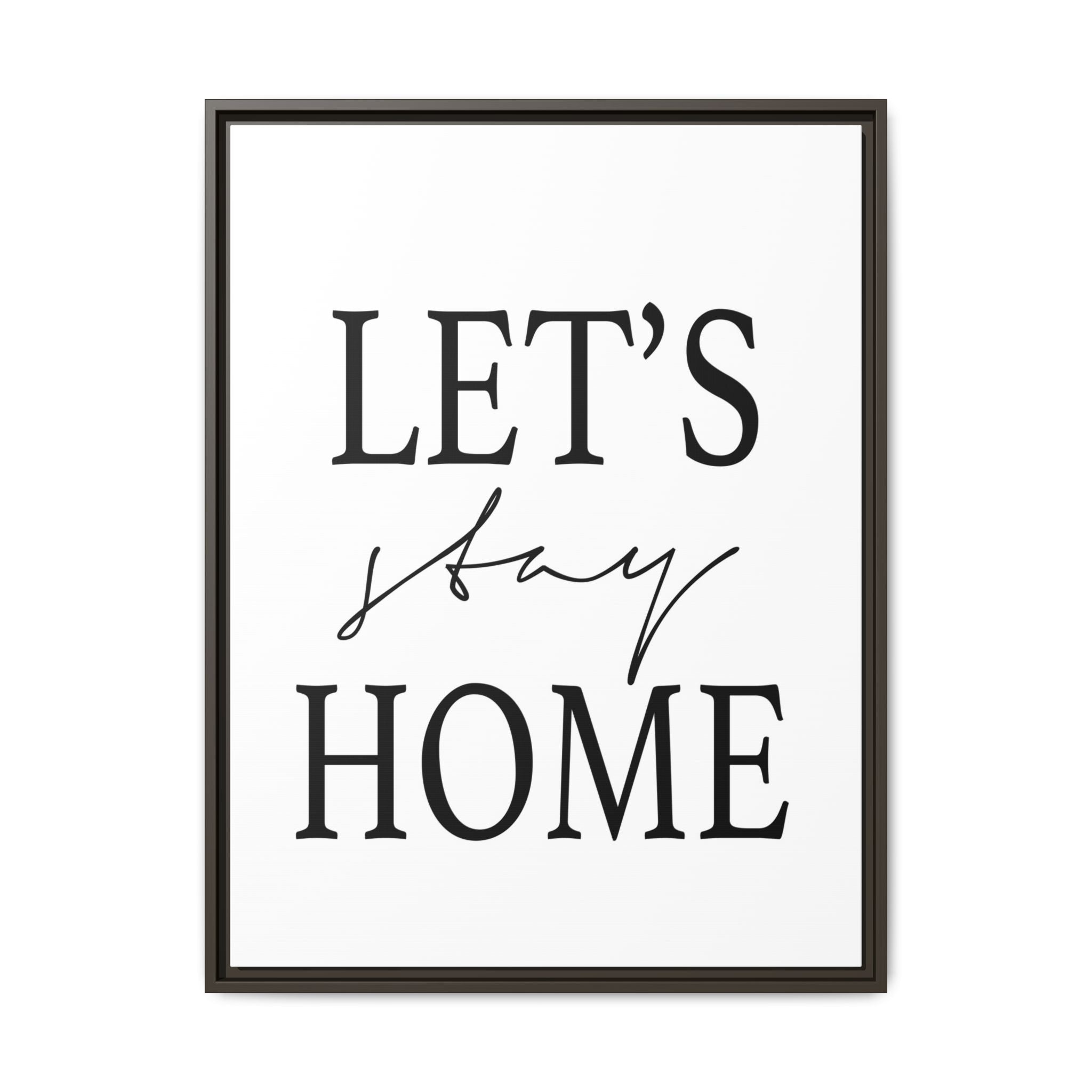 Gentle Haven Typography Glow - Framed