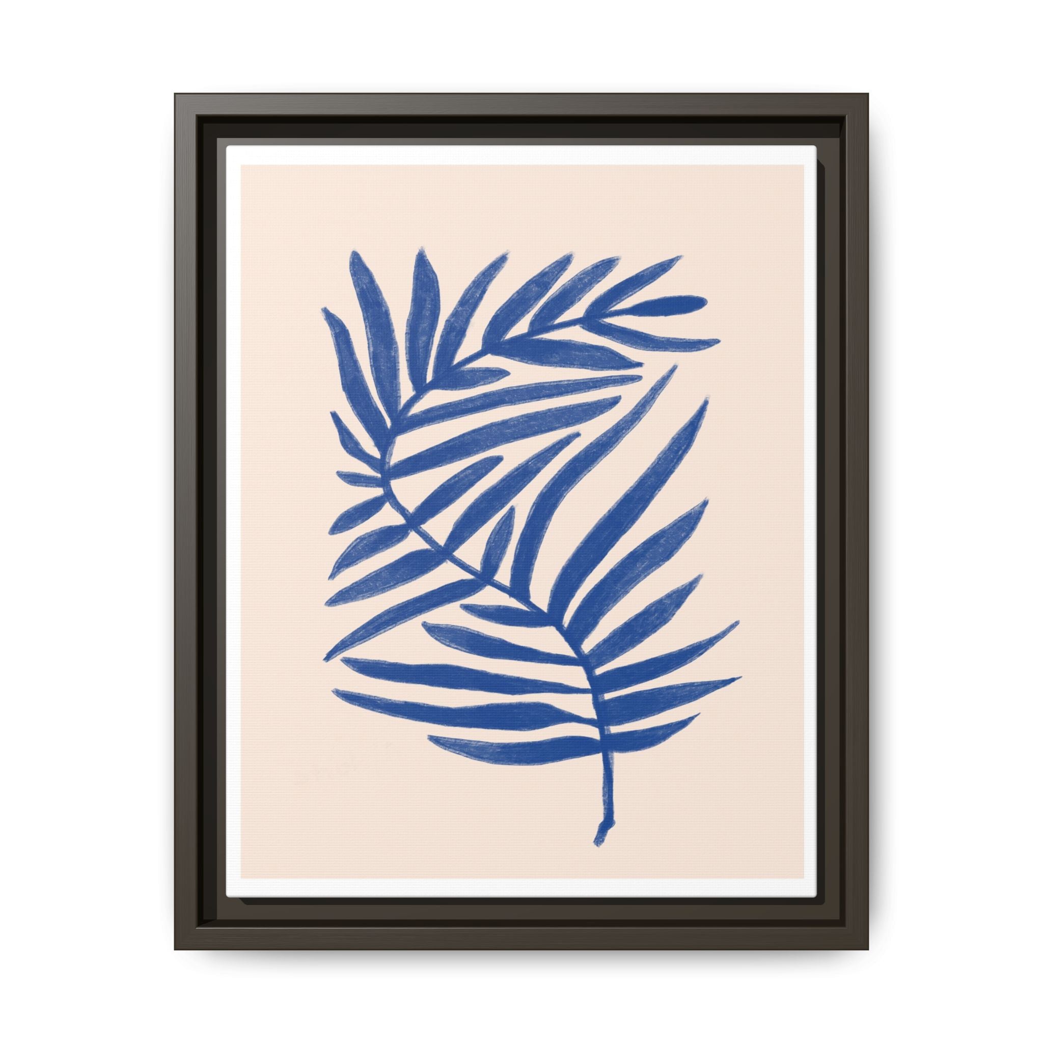 Sapphire Frond Harmony - Framed