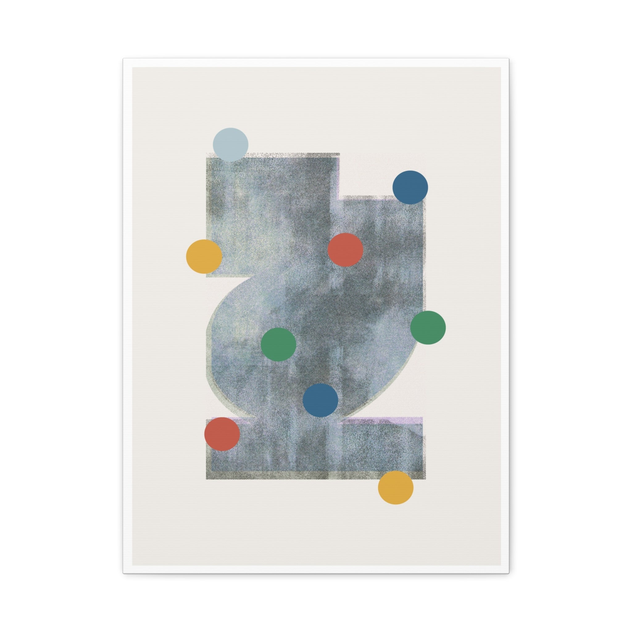 Muted Geometry Reverie - Canvas