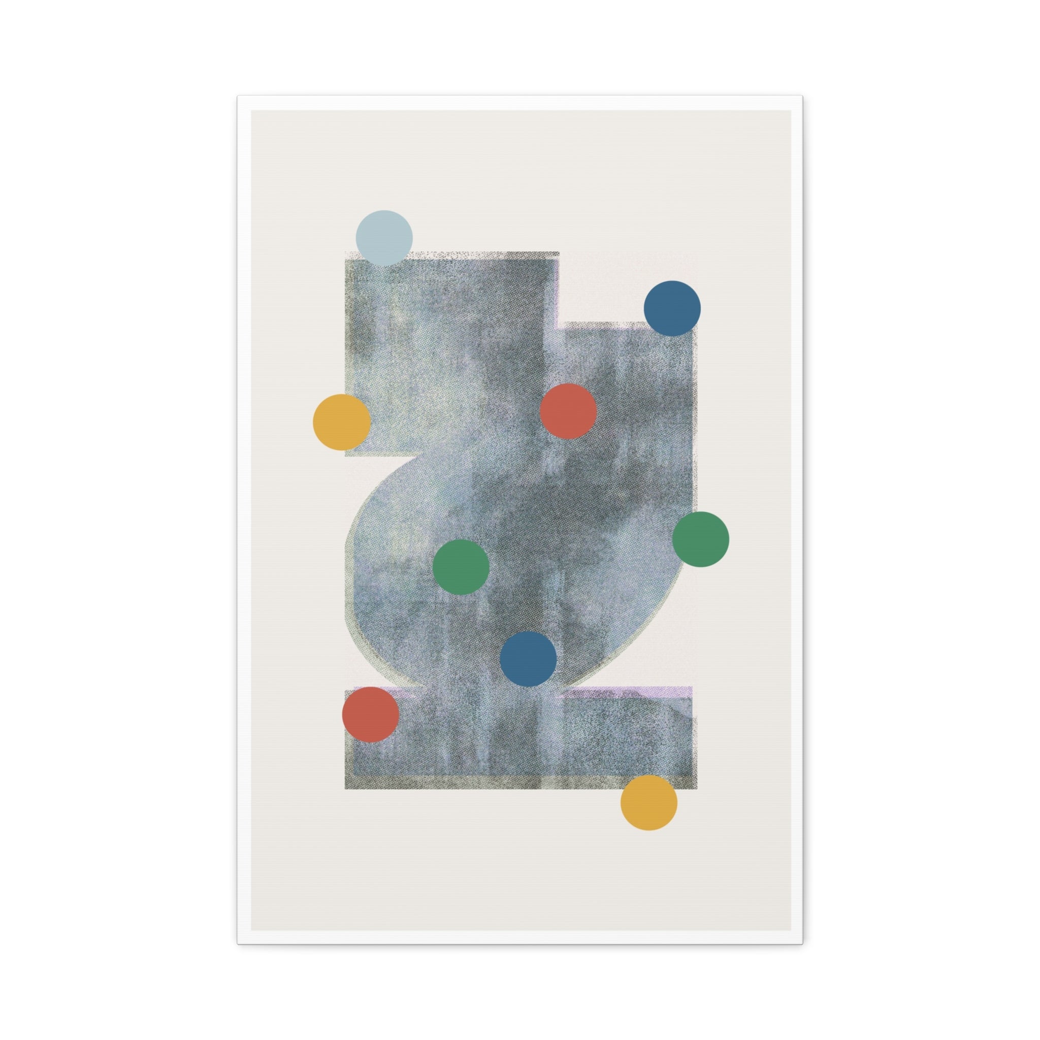 Muted Geometry Reverie - Canvas