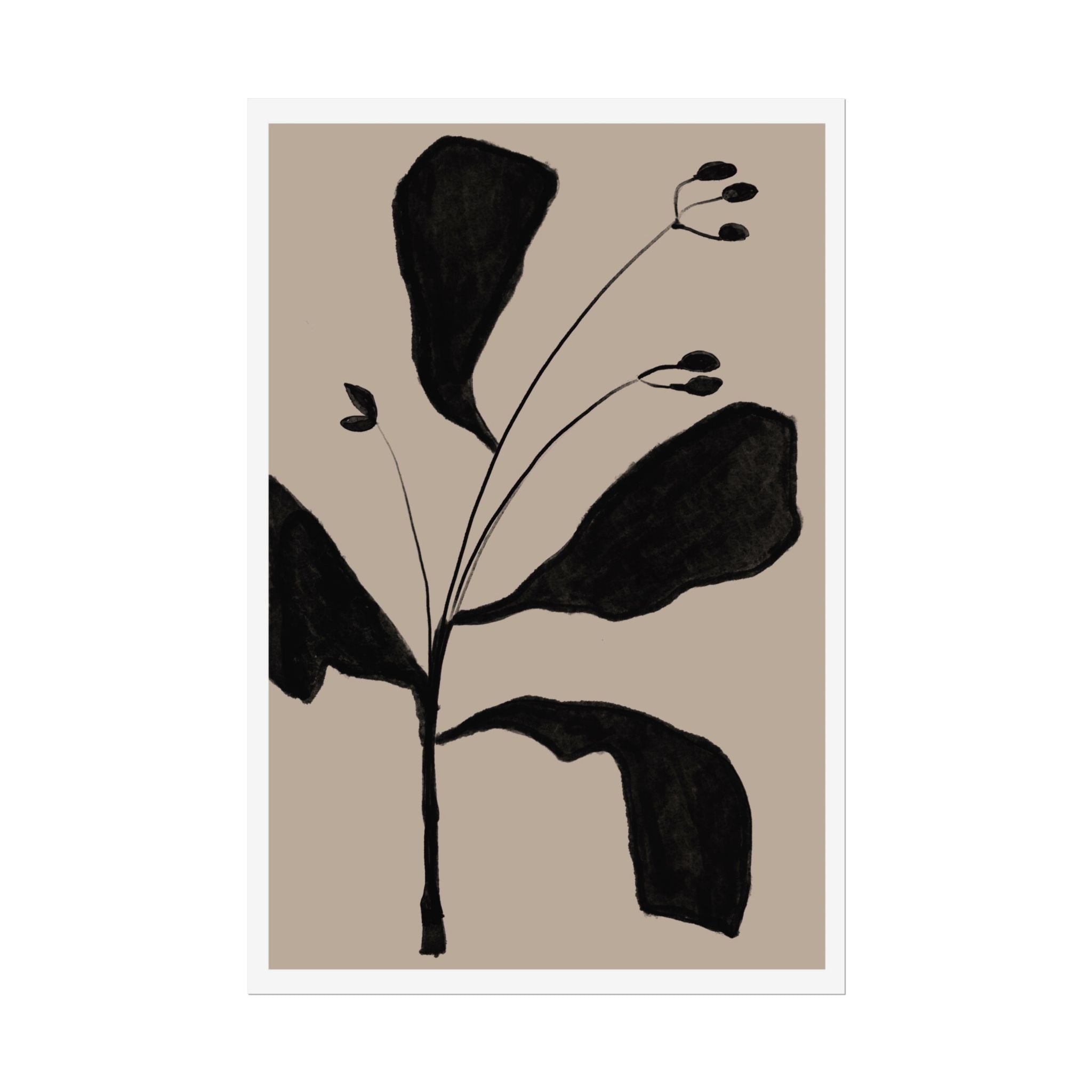 Noir Botanical Silence - Poster
