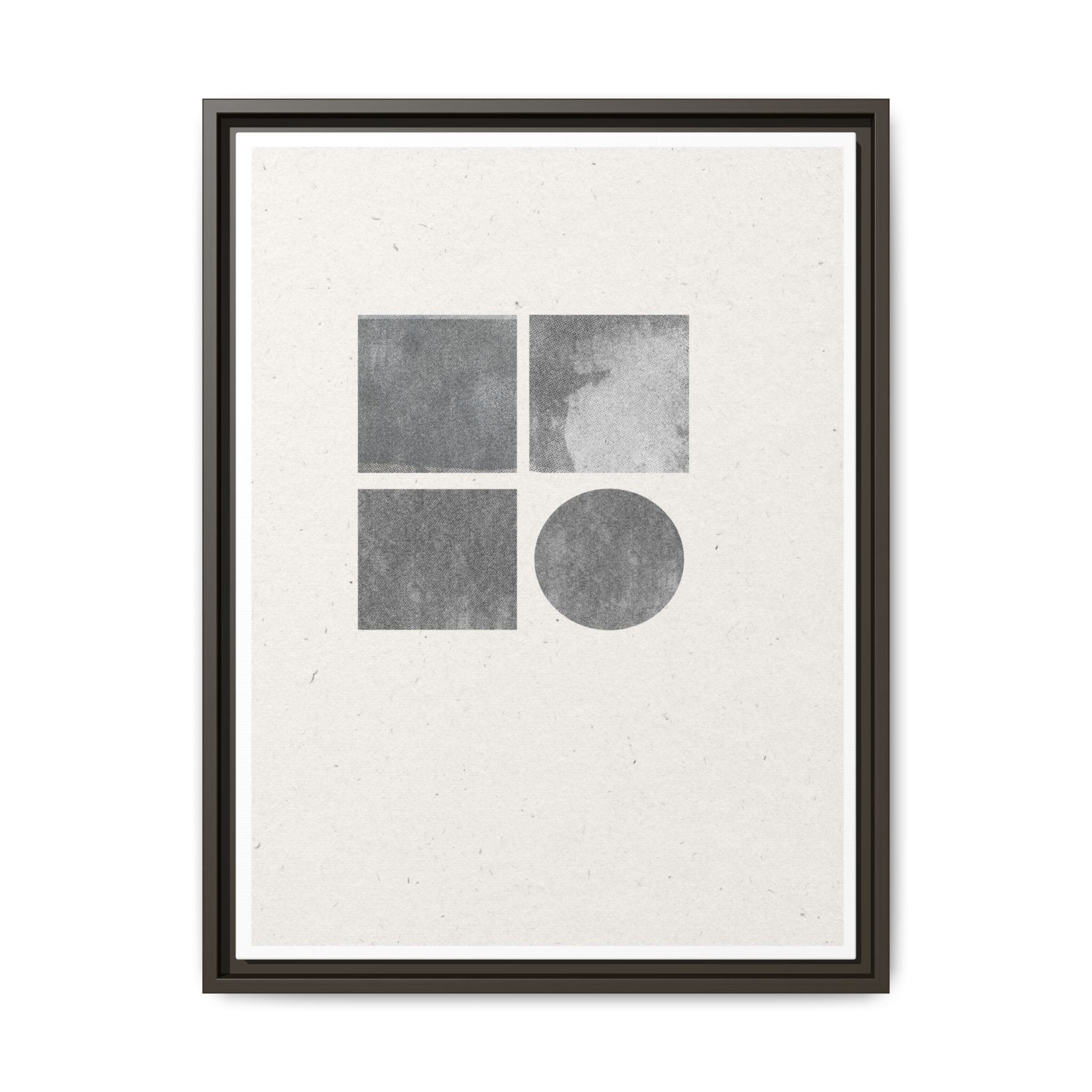 Muted Geometry Quartet - Framed