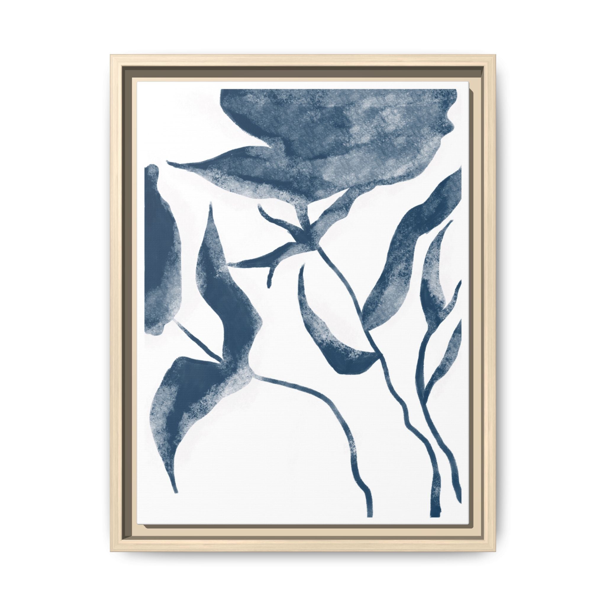 Indigo Bloom Reverie - Framed
