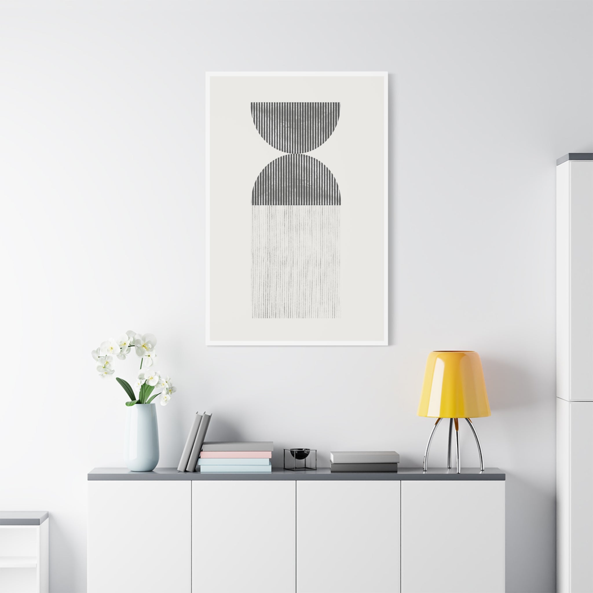 Monochrome Drift Balance - Canvas