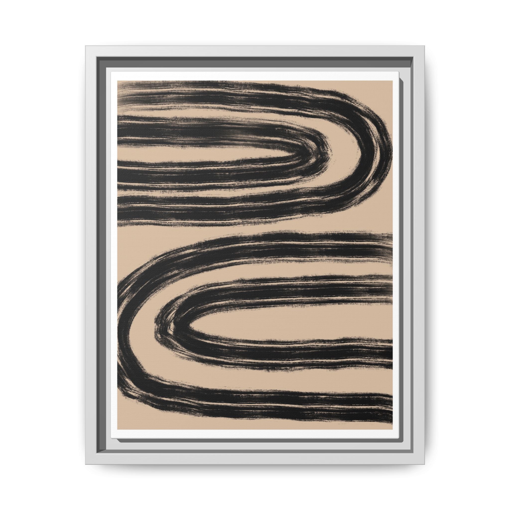 Midnight Current Echoes - Framed