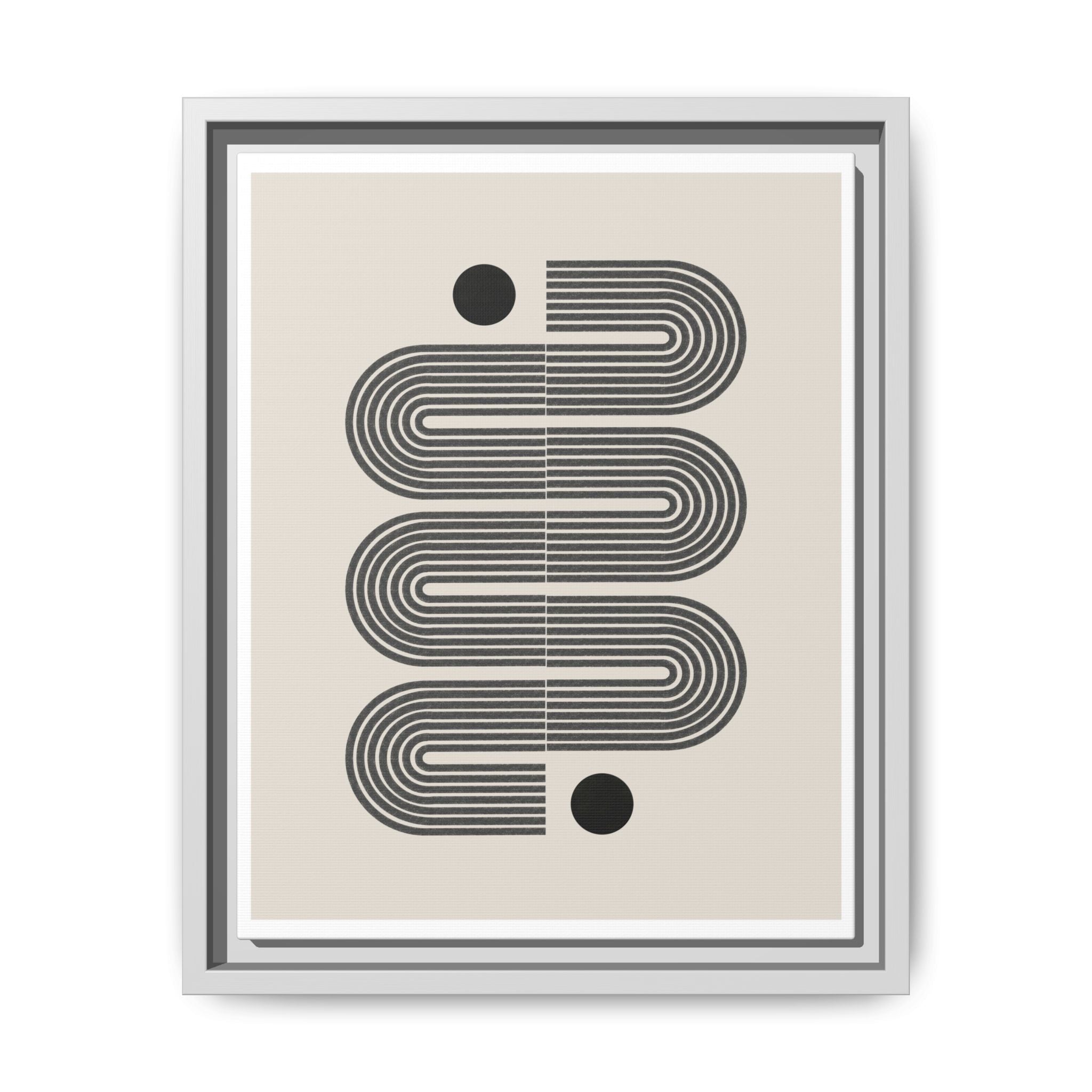 Midnight Circuit Flow - Framed