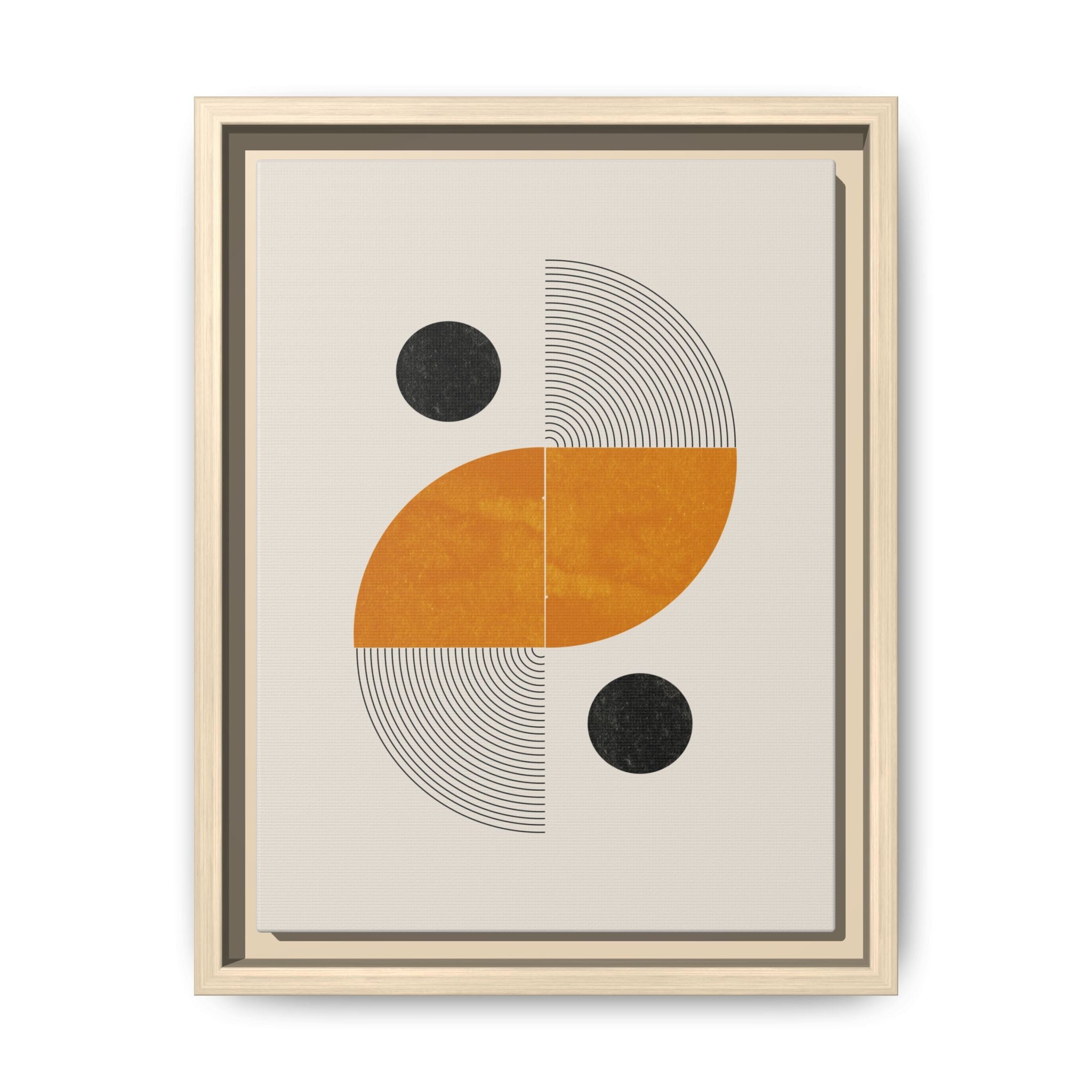 Amber Orbit Balance - Framed