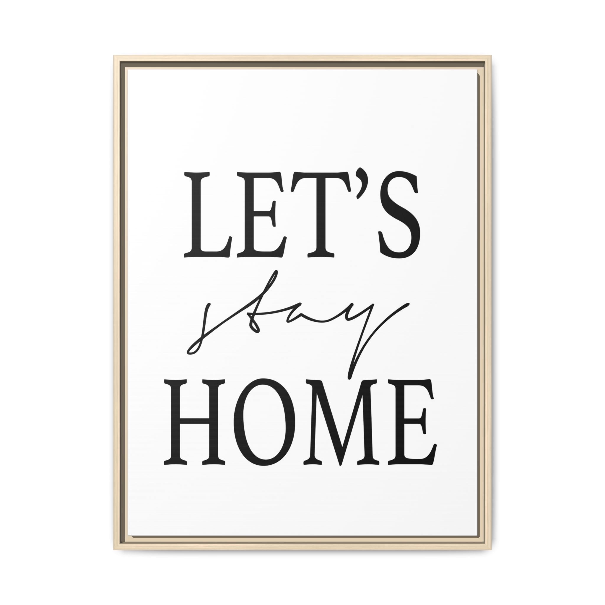 Gentle Haven Typography Glow - Framed