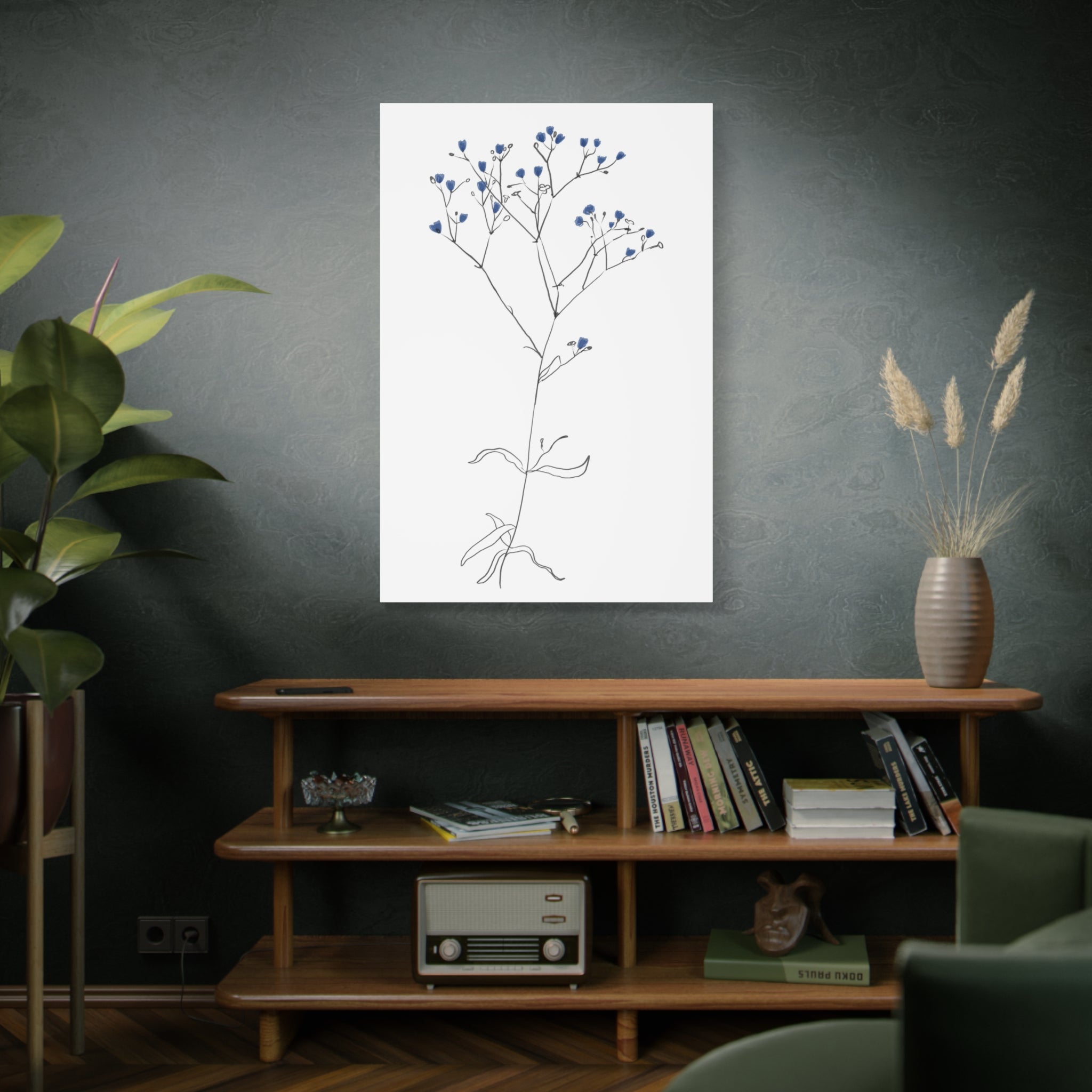 Blue Meadow Whisper - Canvas