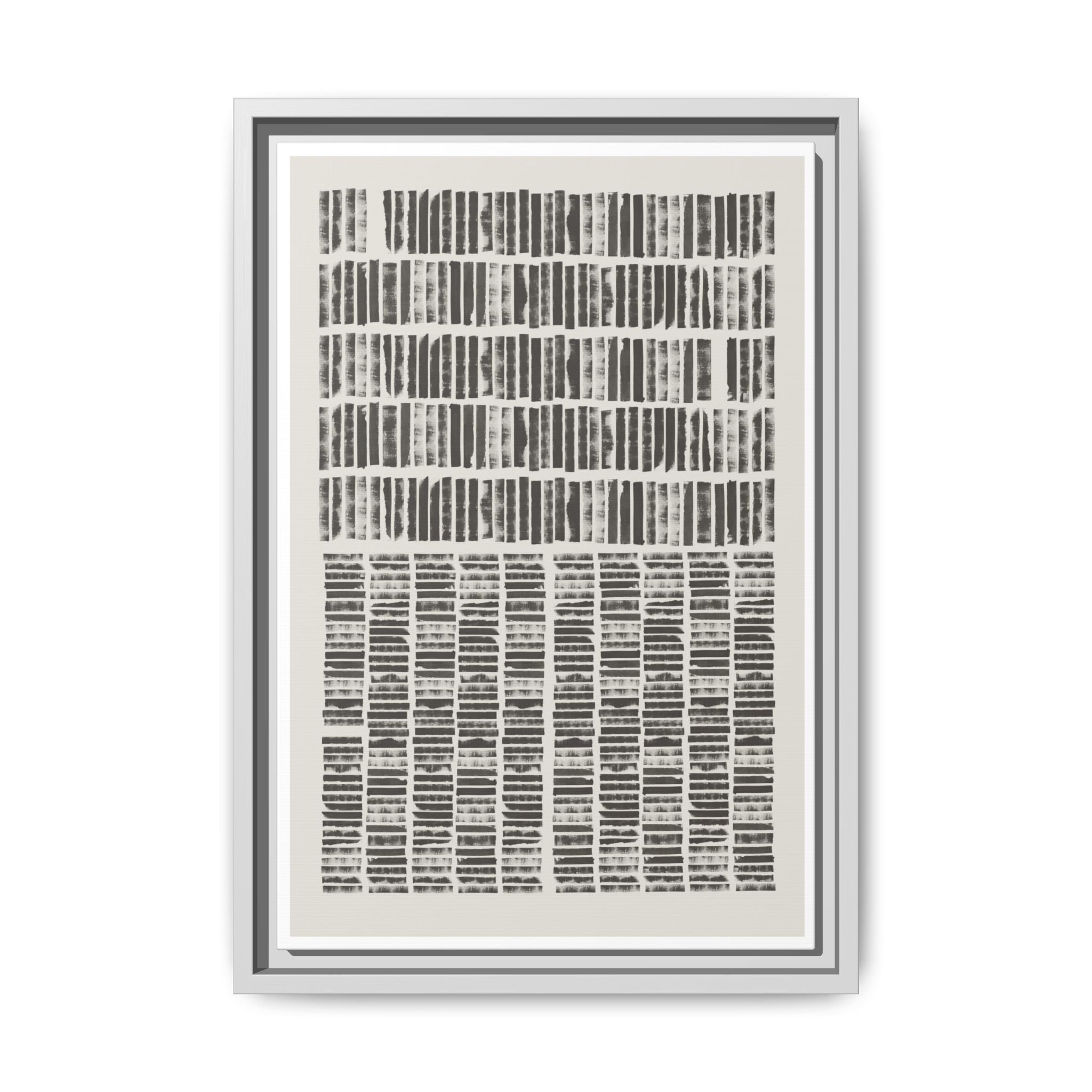 Shadow Rhythm Columns - Framed