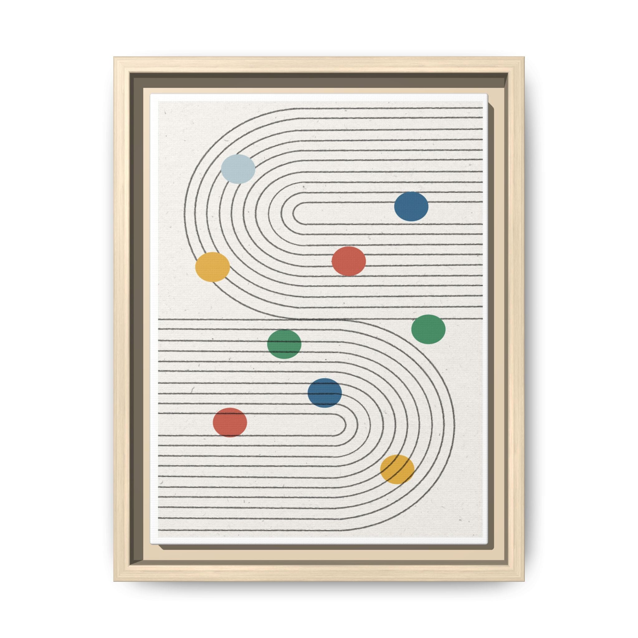 Retro Orbit Pathways - Framed