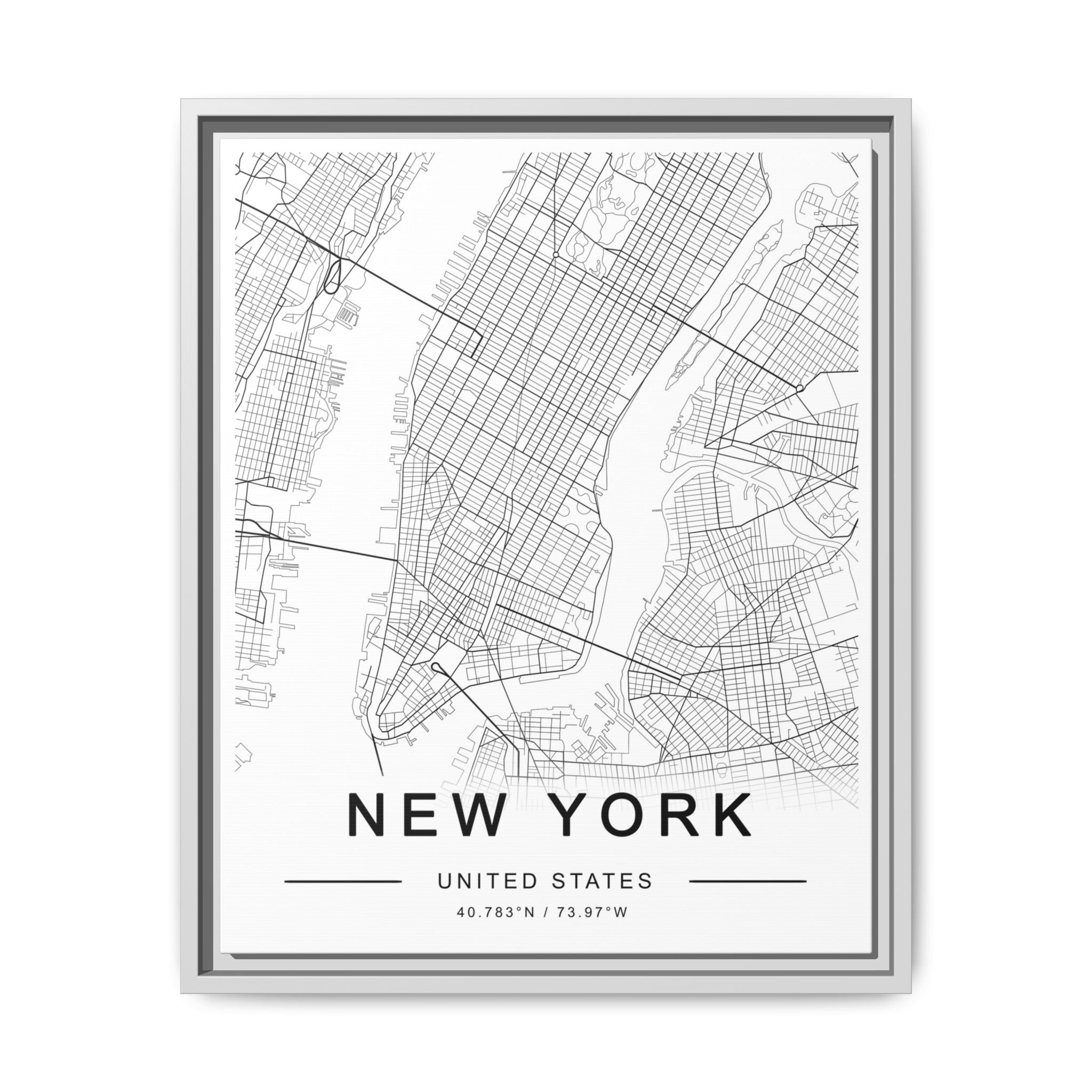 Metropolitan Gridline Reverie - Framed