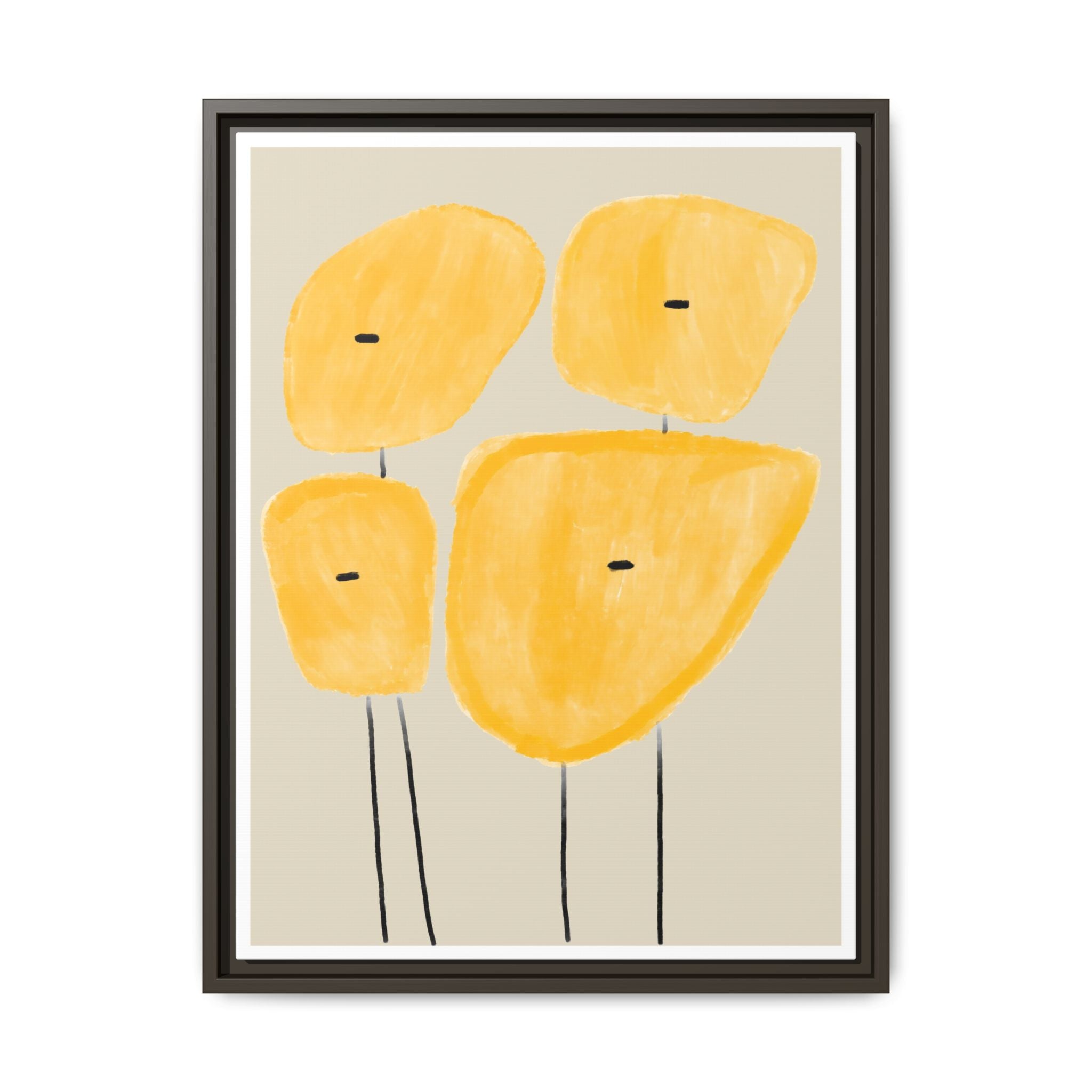Golden Meadow Figures - Framed