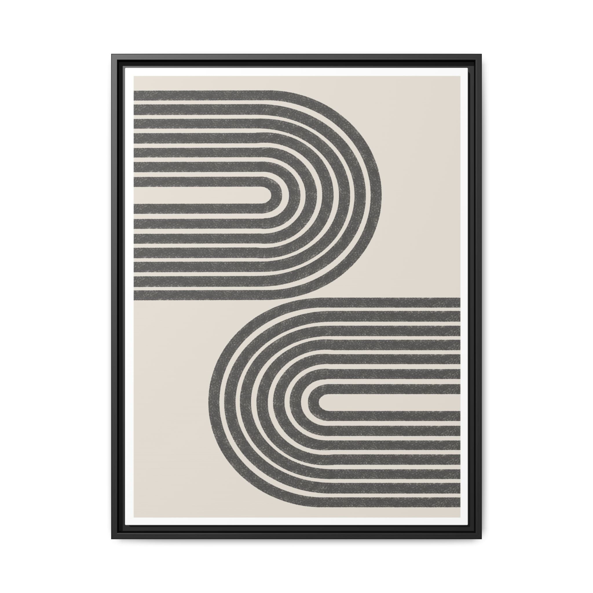 Twin Horizon Currents - Framed