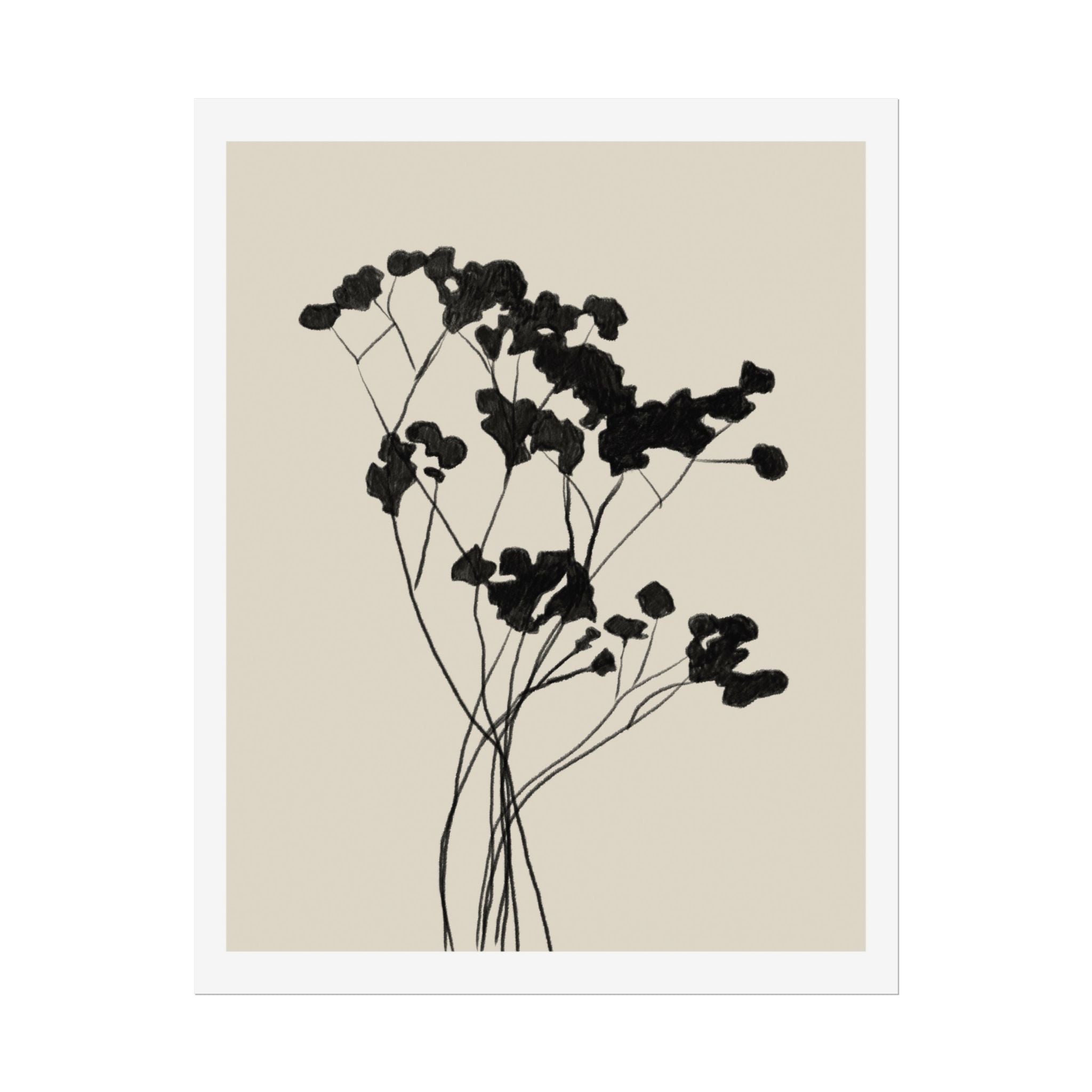Velvet Bloom Silhouettes - Poster