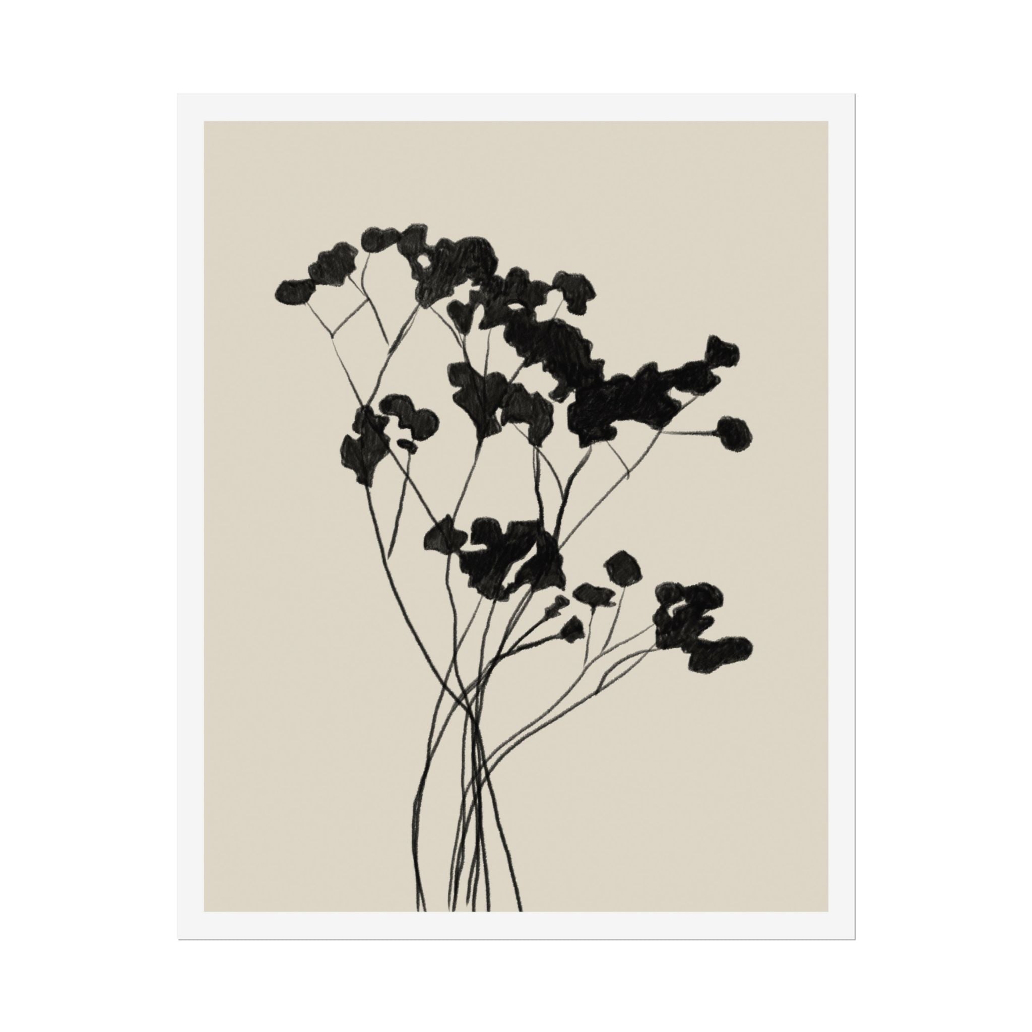 Velvet Bloom Silhouettes - Poster