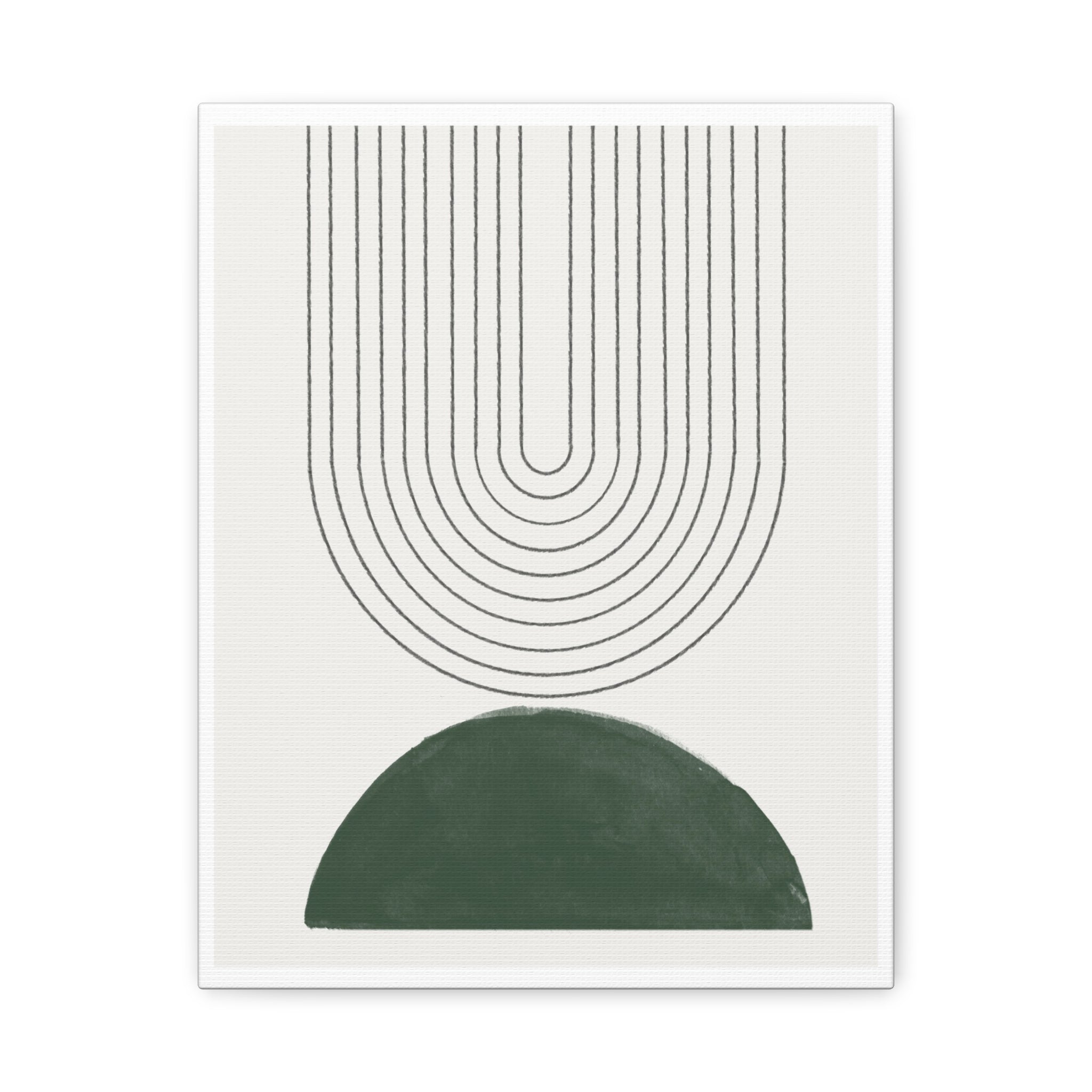 Emerald Echo Pathways - Canvas