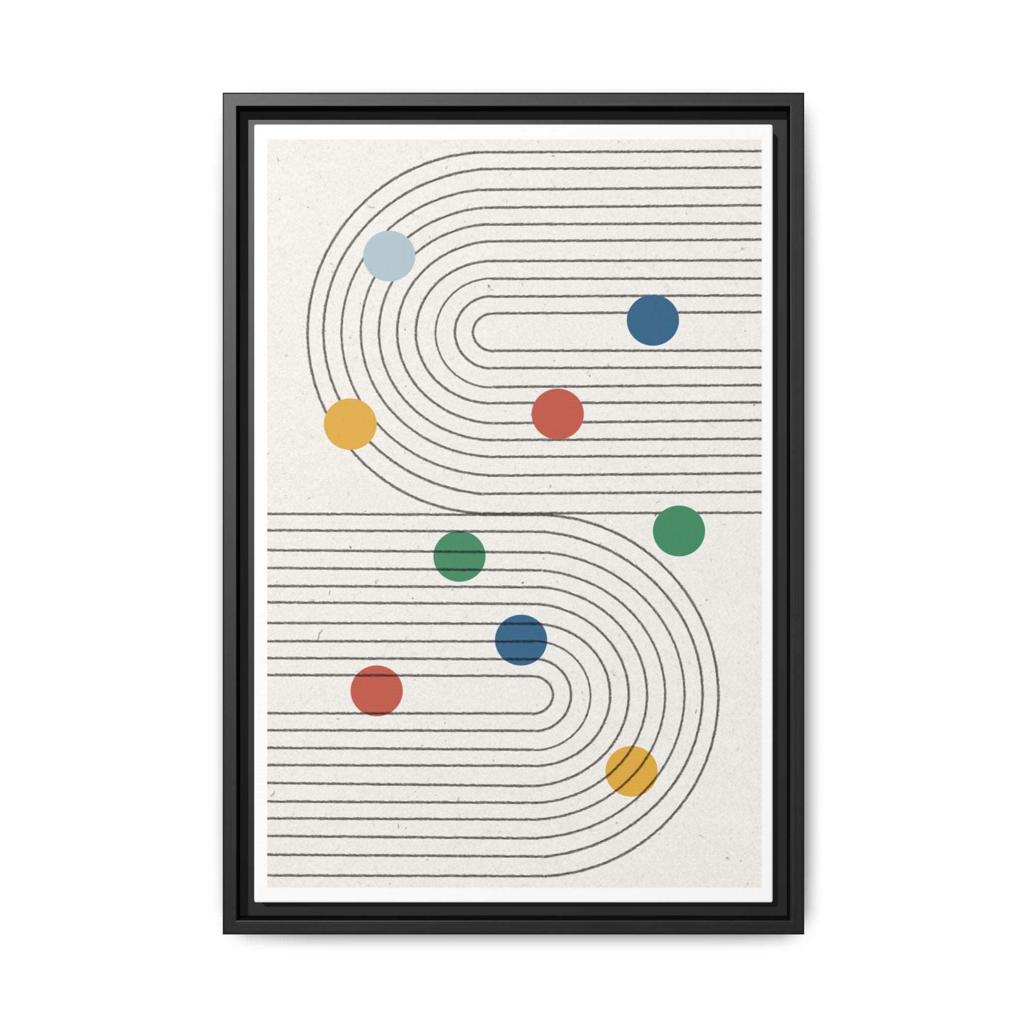 Retro Orbit Pathways - Framed