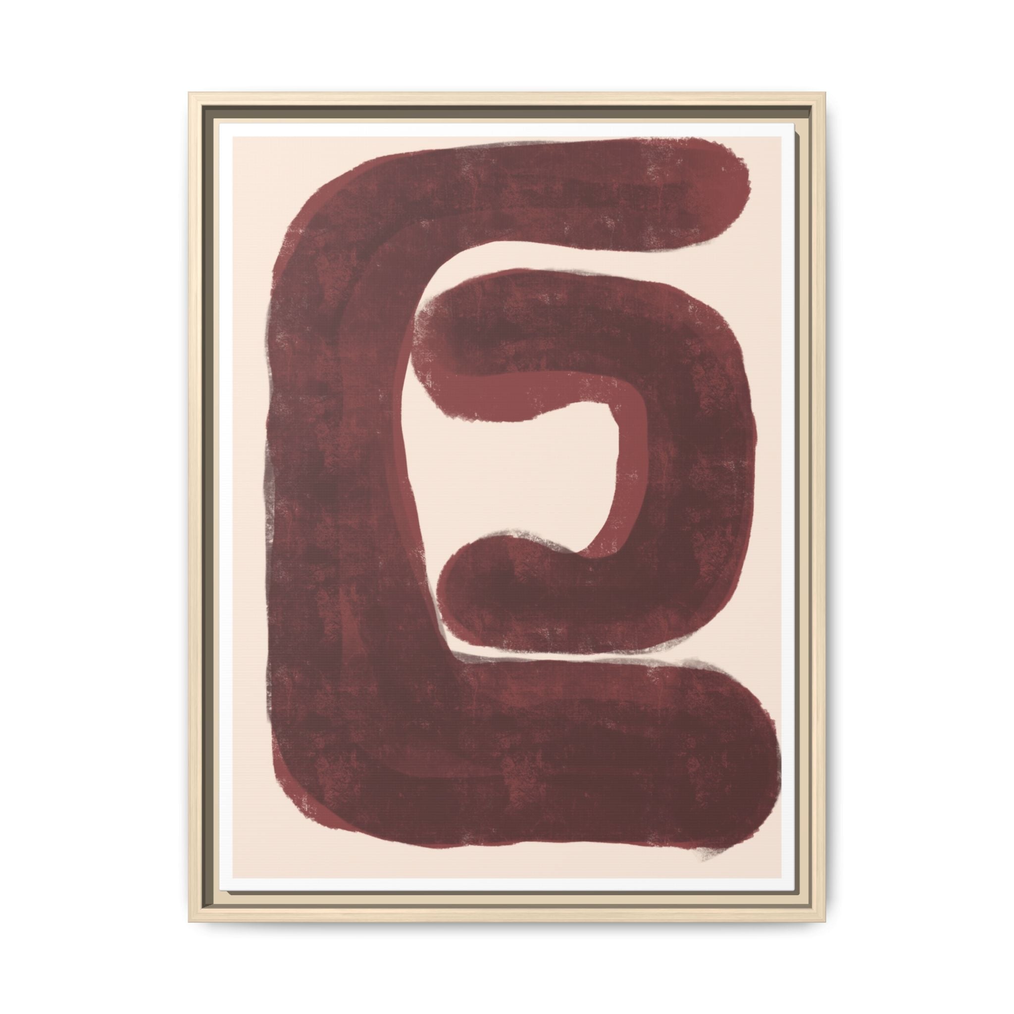 Burgundy Echo Form - Framed