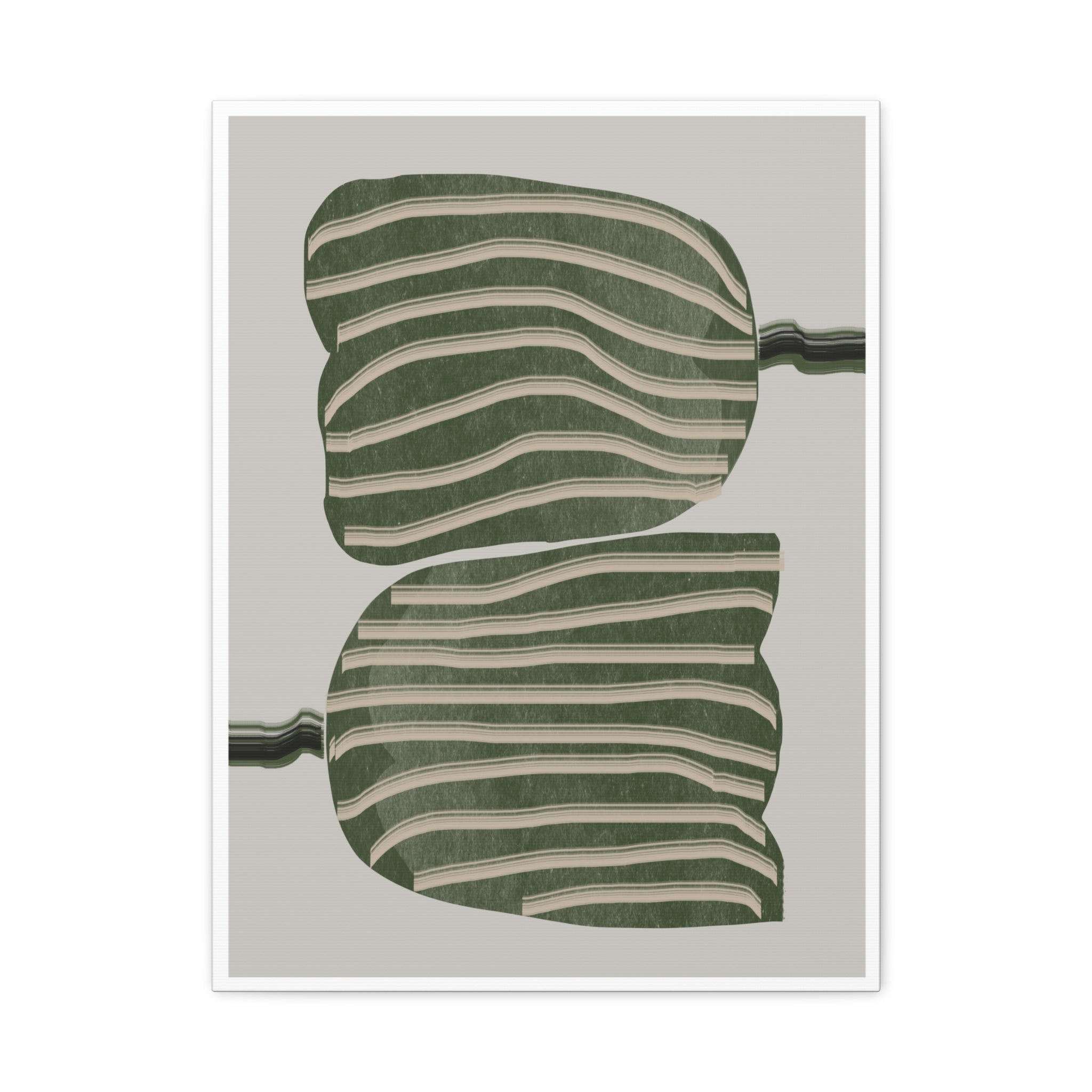 Verdant Echo Layers - Canvas