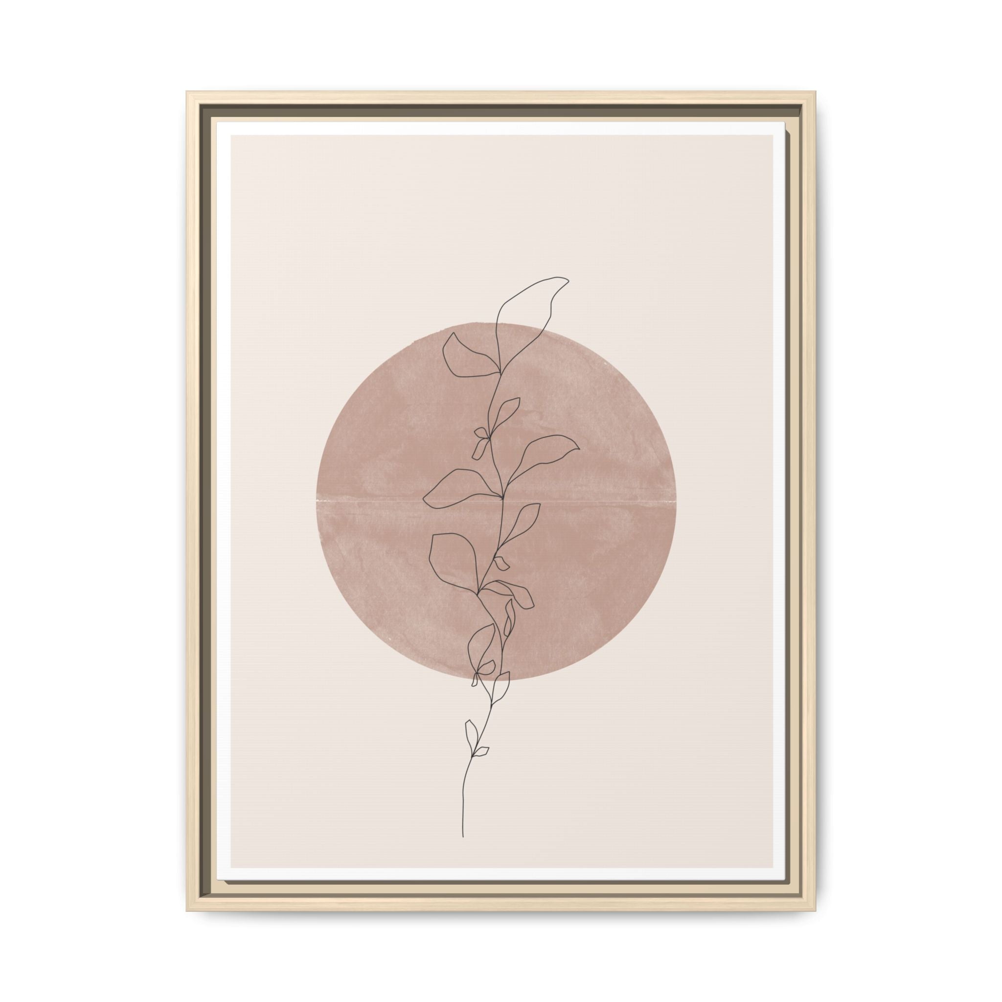 Blush Moonvine Quietude - Framed