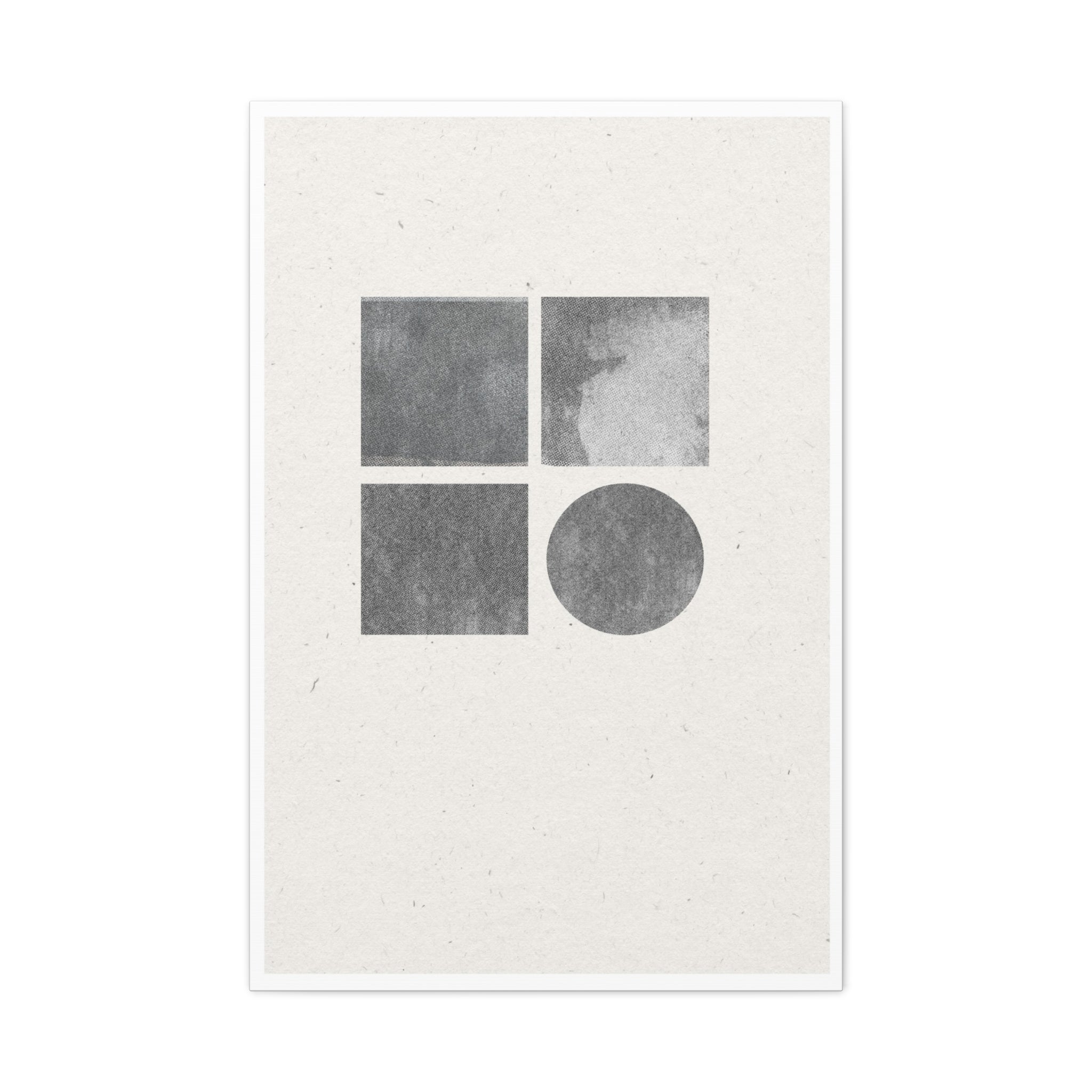 Muted Geometry Quartet - Canvas