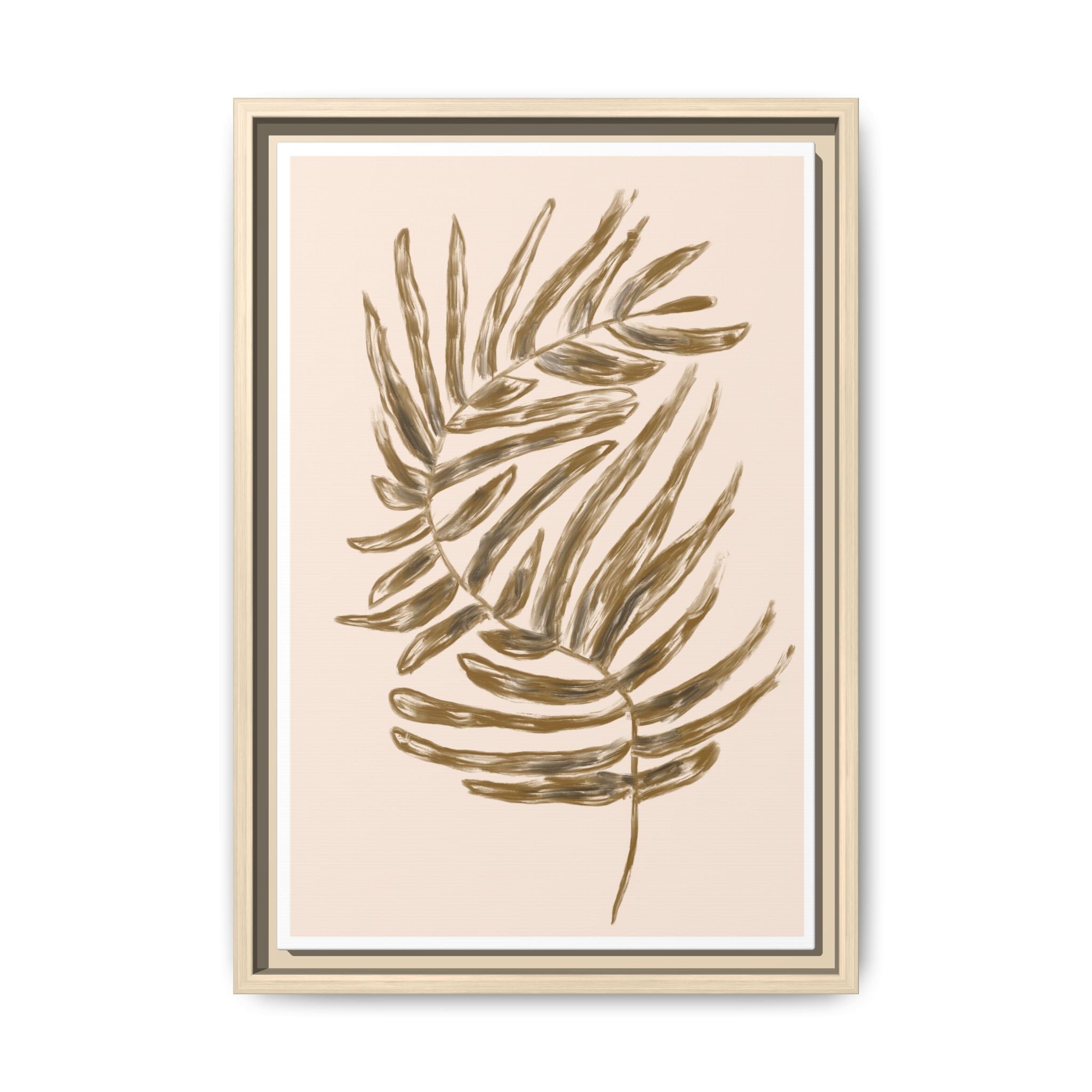 Golden Frond Reverie - Framed