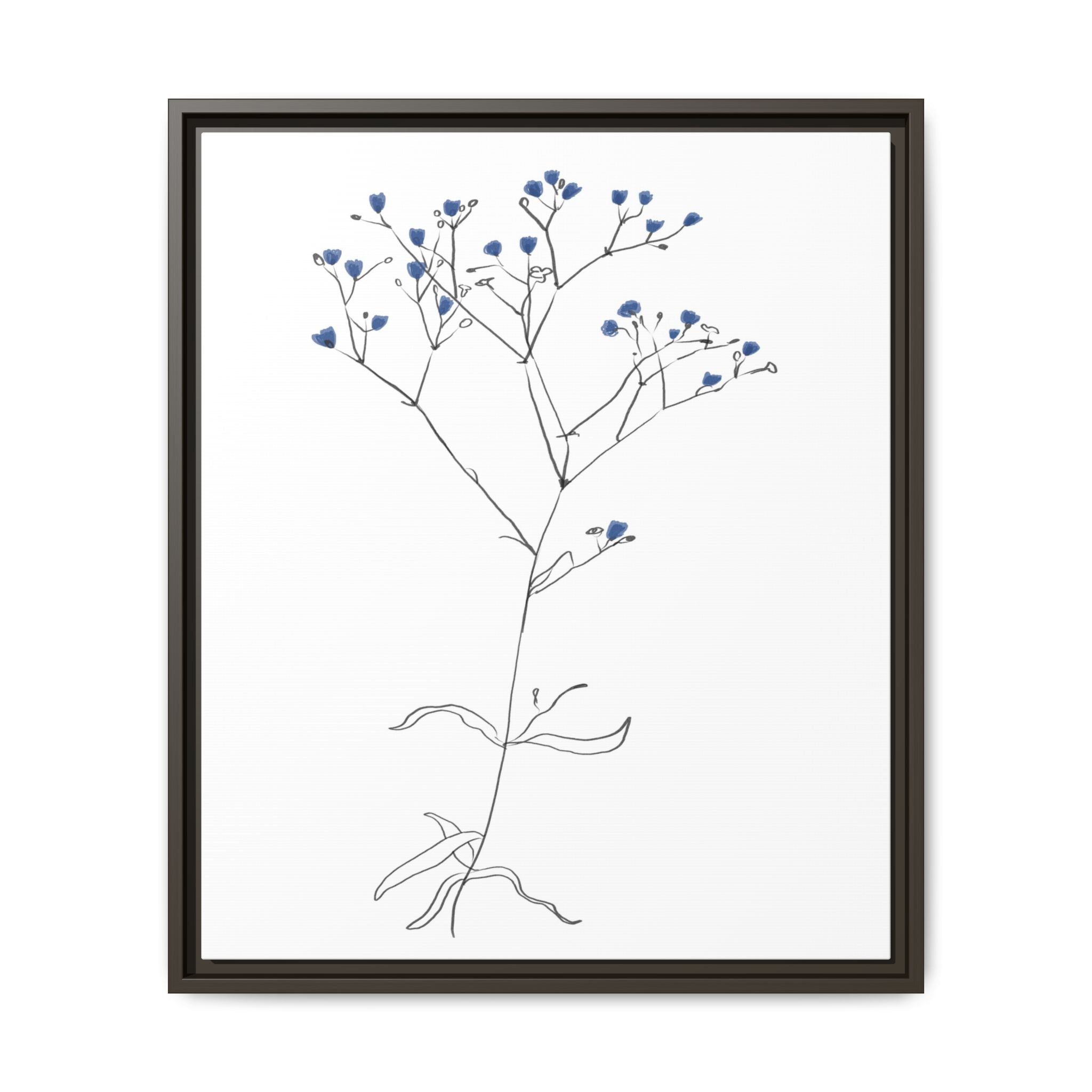 Blue Meadow Whisper - Framed
